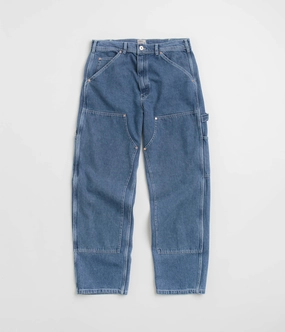 No Fuss Fit Stan Ray Double Knee Pants - Heavy Stone Wash Denim