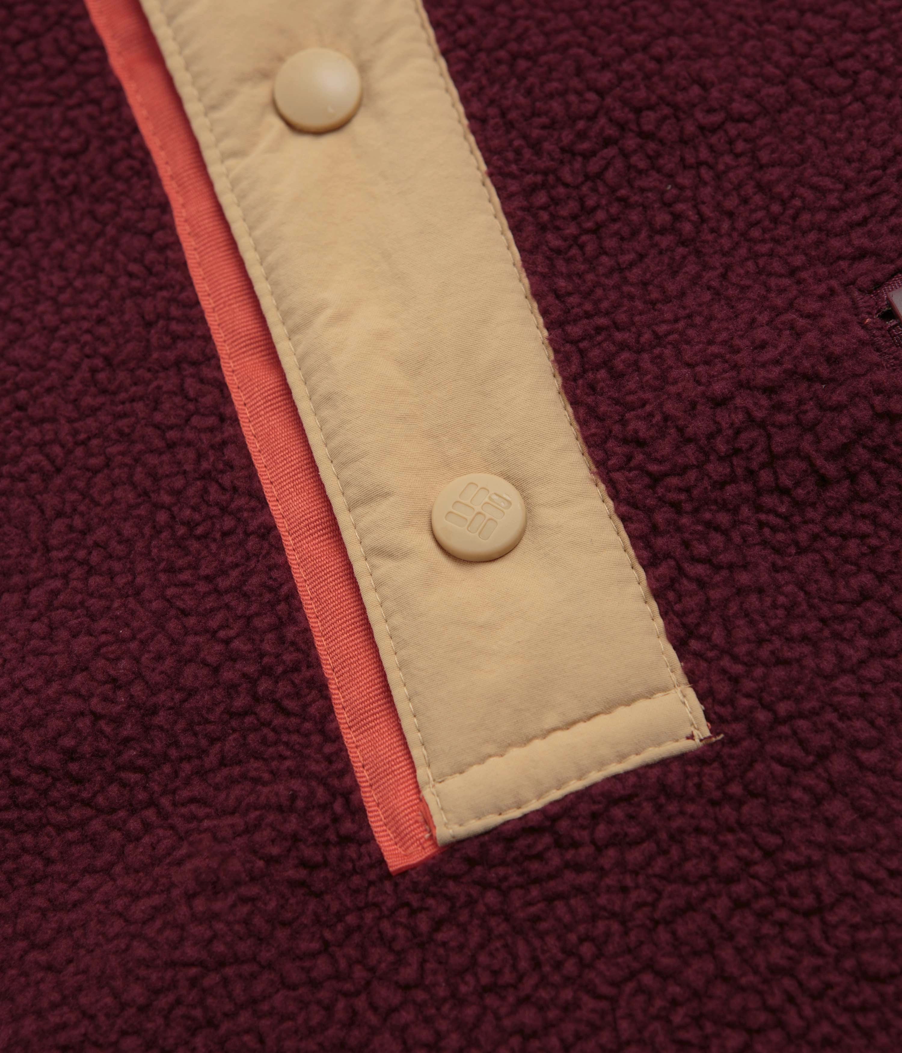 Columbia Helvetia II Half Snap Fleece - Rich Wine Transitional Wear Wind Chill Gear