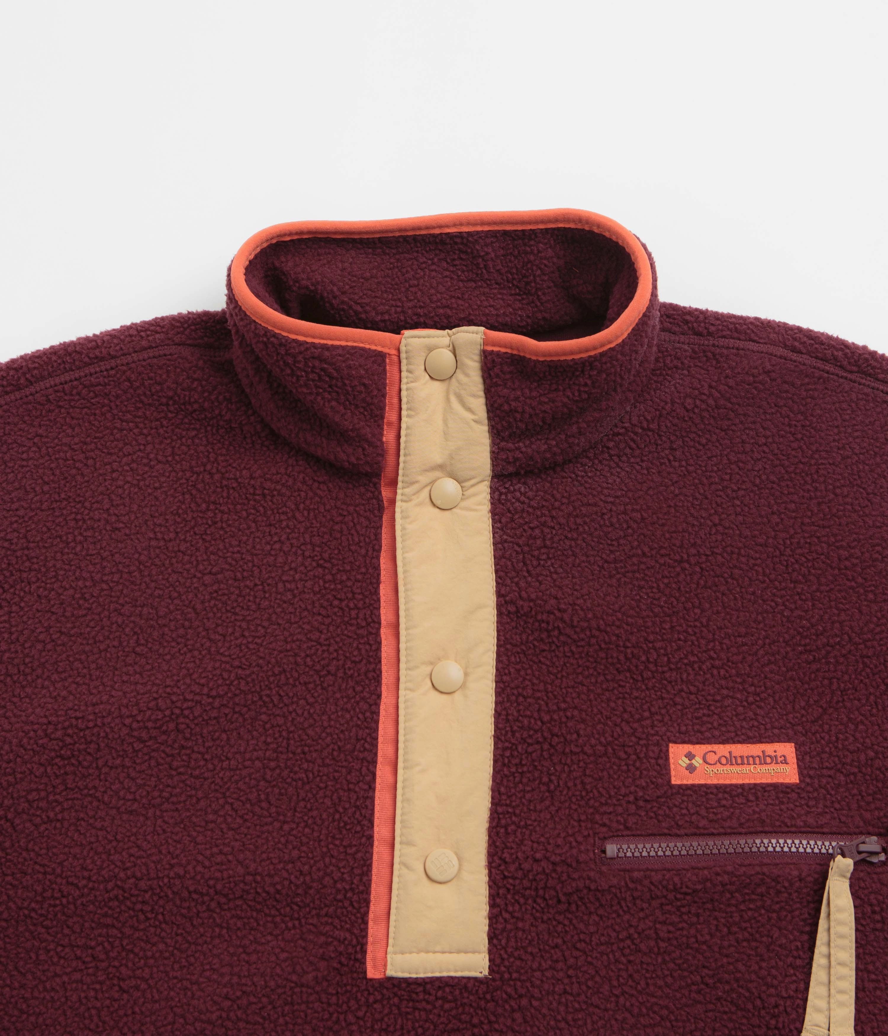 Columbia Helvetia II Half Snap Fleece - Rich Wine Classic Comfort