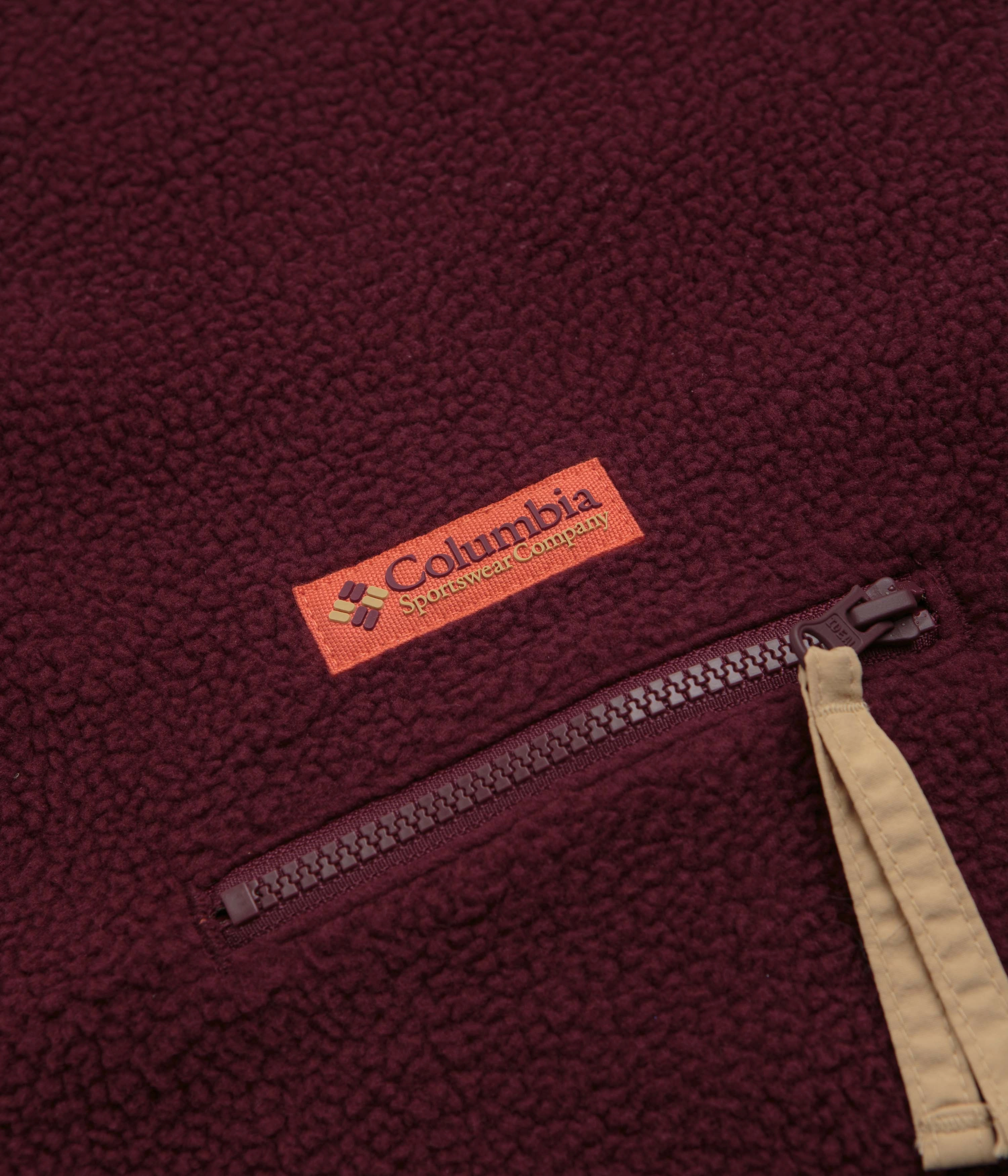 Columbia Helvetia II Half Snap Fleece - Rich Wine Warm Liner