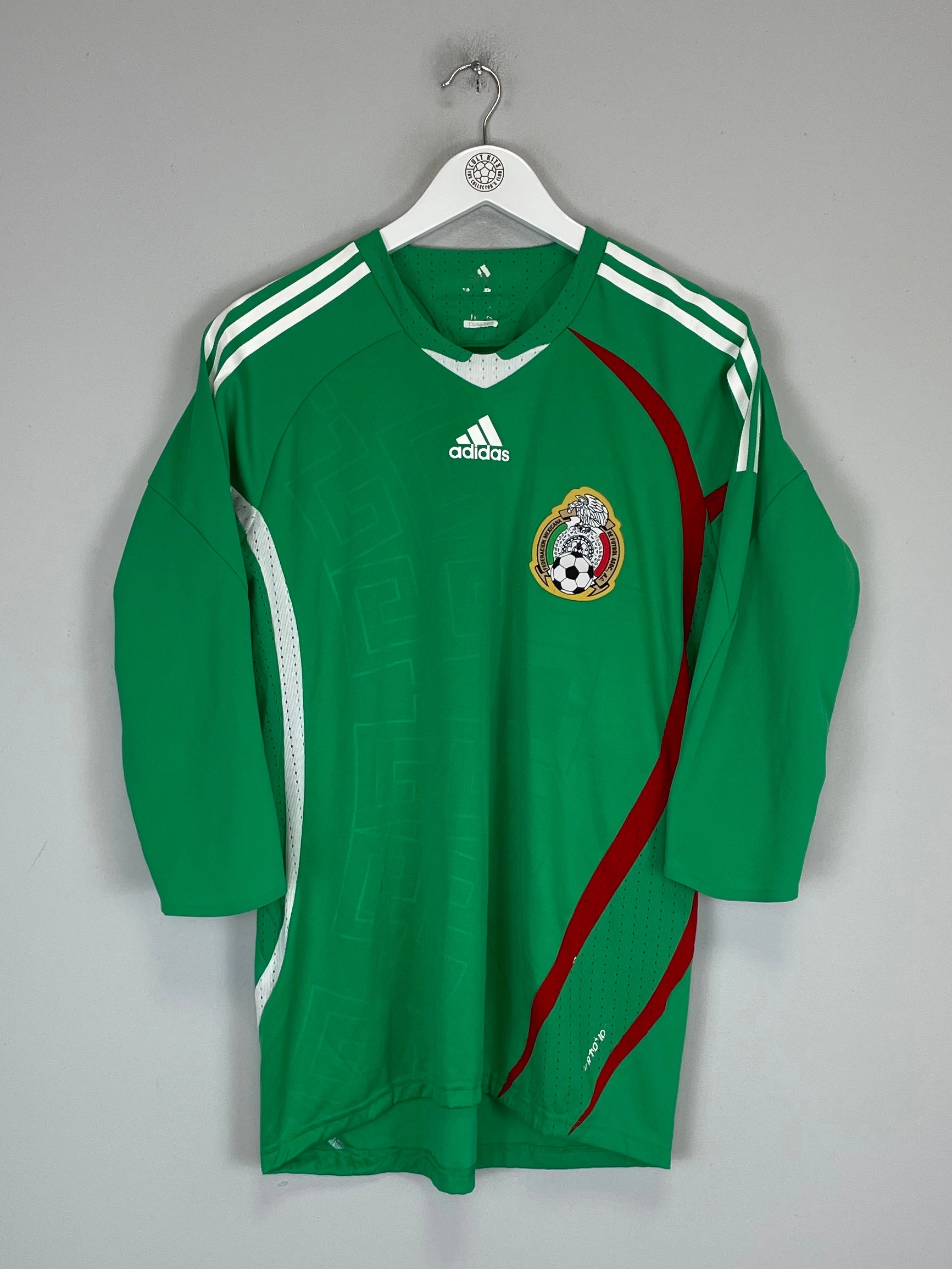 Reflective Detailing 2008/10 MEXICO HOME SHIRT (M) ADIDAS