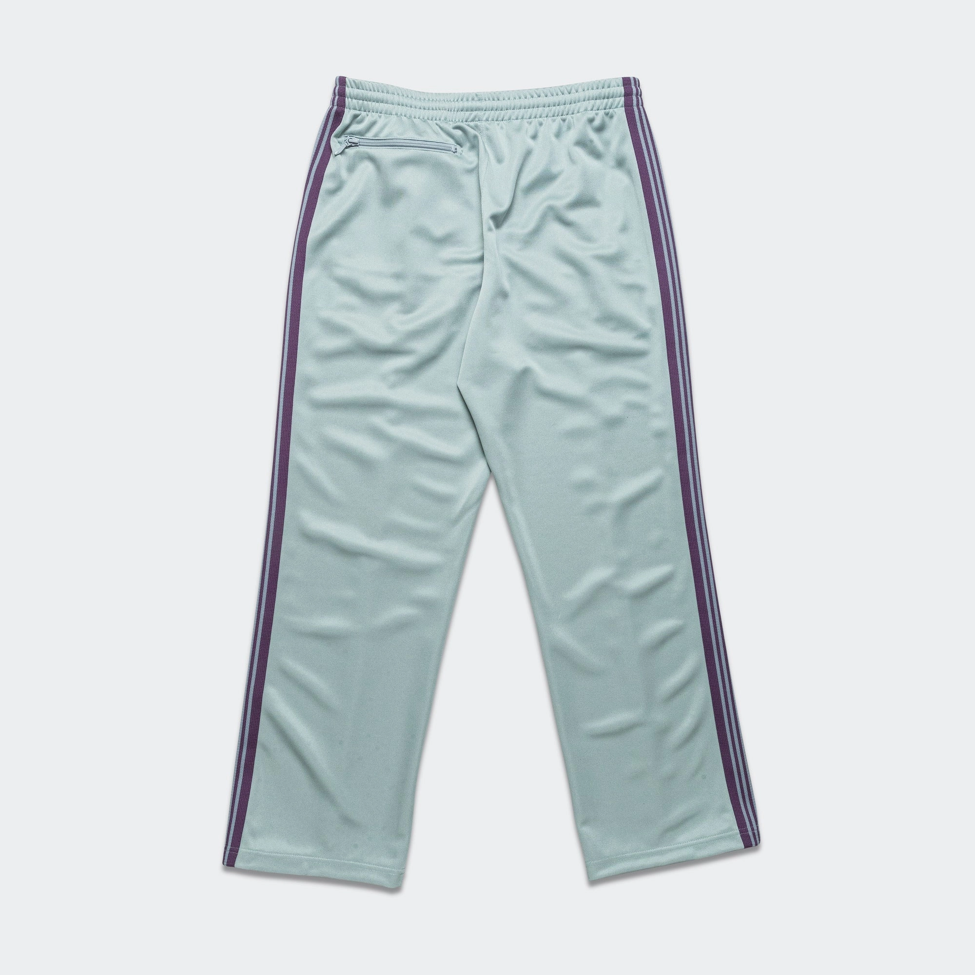 Non Restrictive Fit Abrasion Proof Reinforcements Track Pant - Sax Poly Smooth