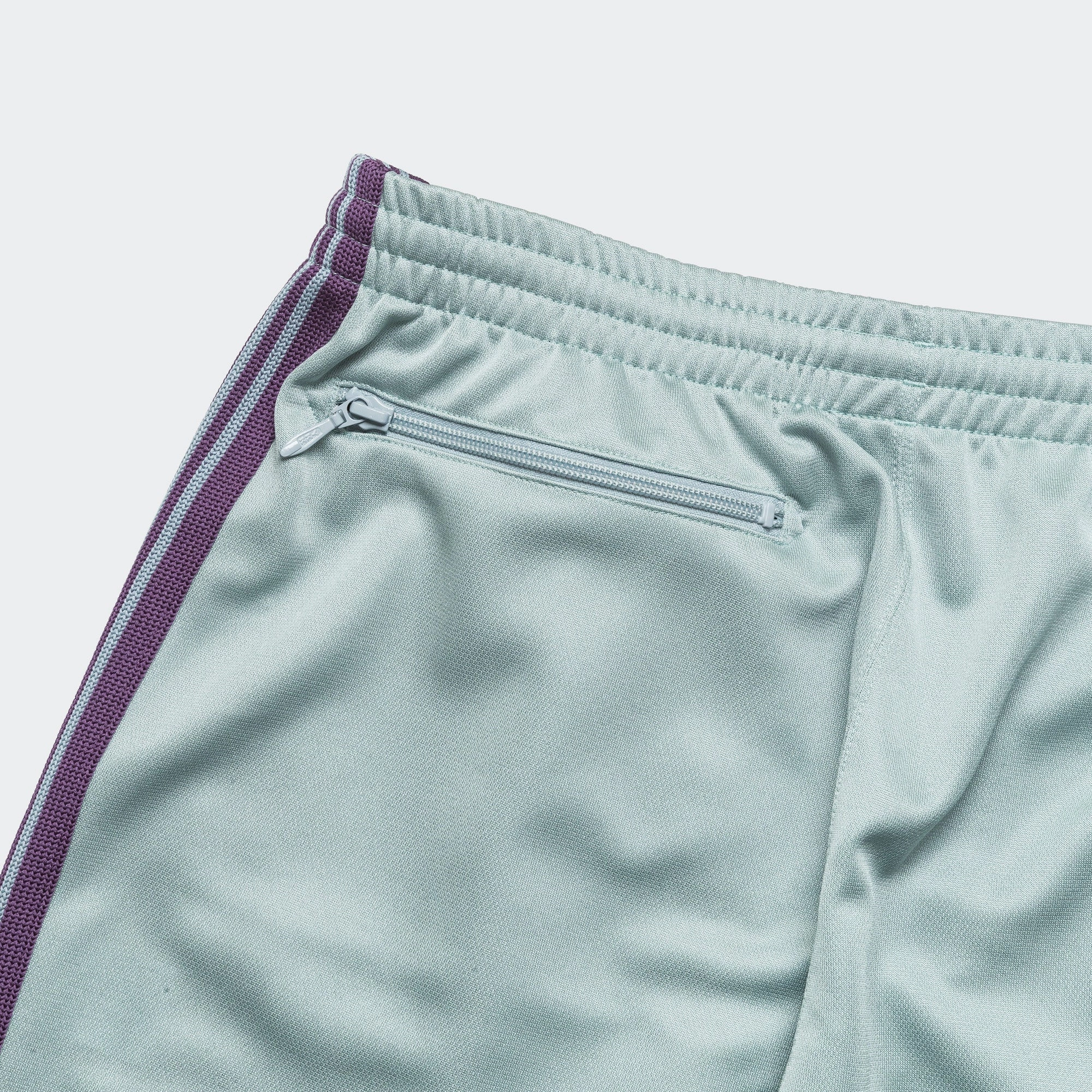 Track Pant - Sax Poly Smooth Simple Comfort Wear Dynamic Flex Panels