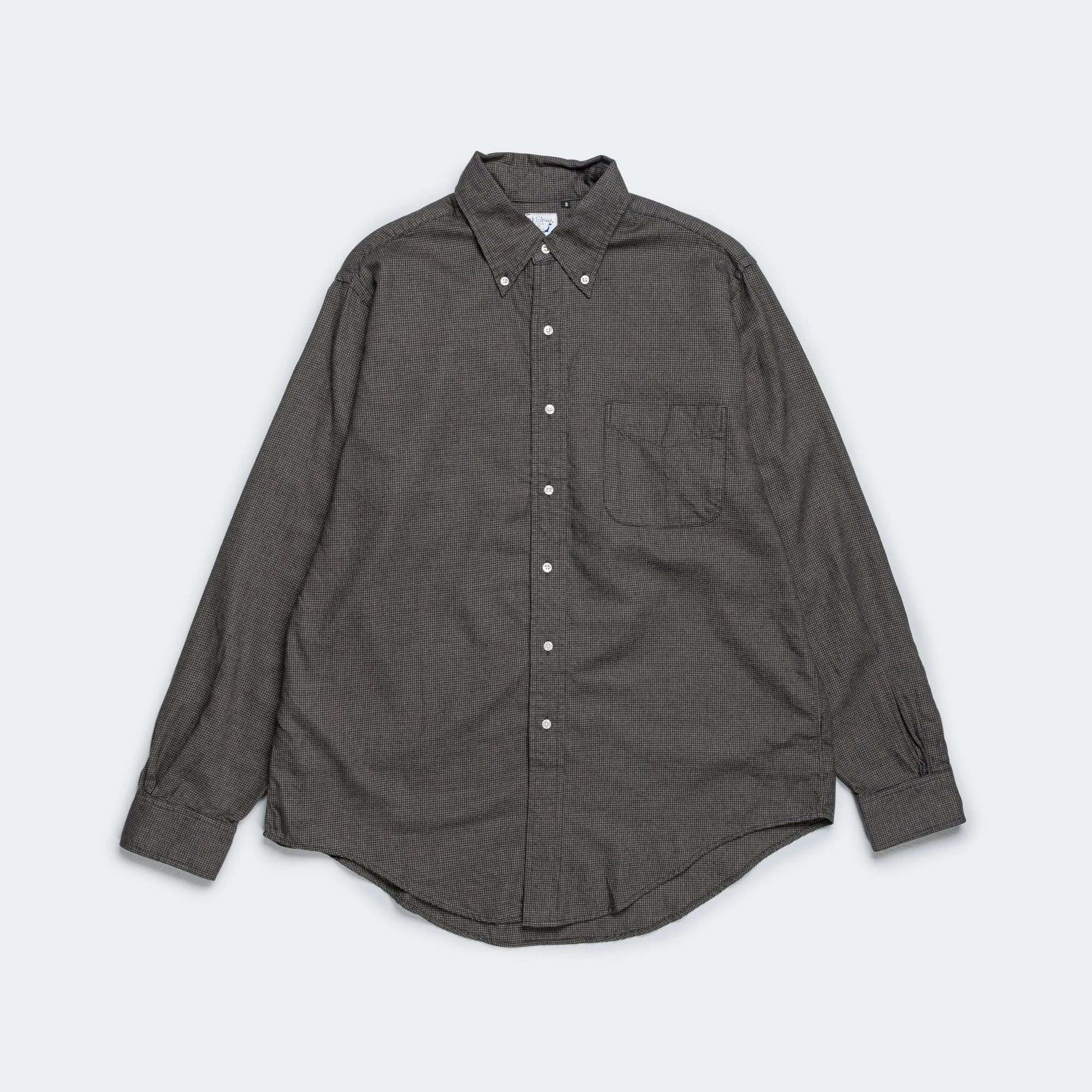 Geometric Shape Summer Outfit Standard Button Down Shirt - Charcoal Grey