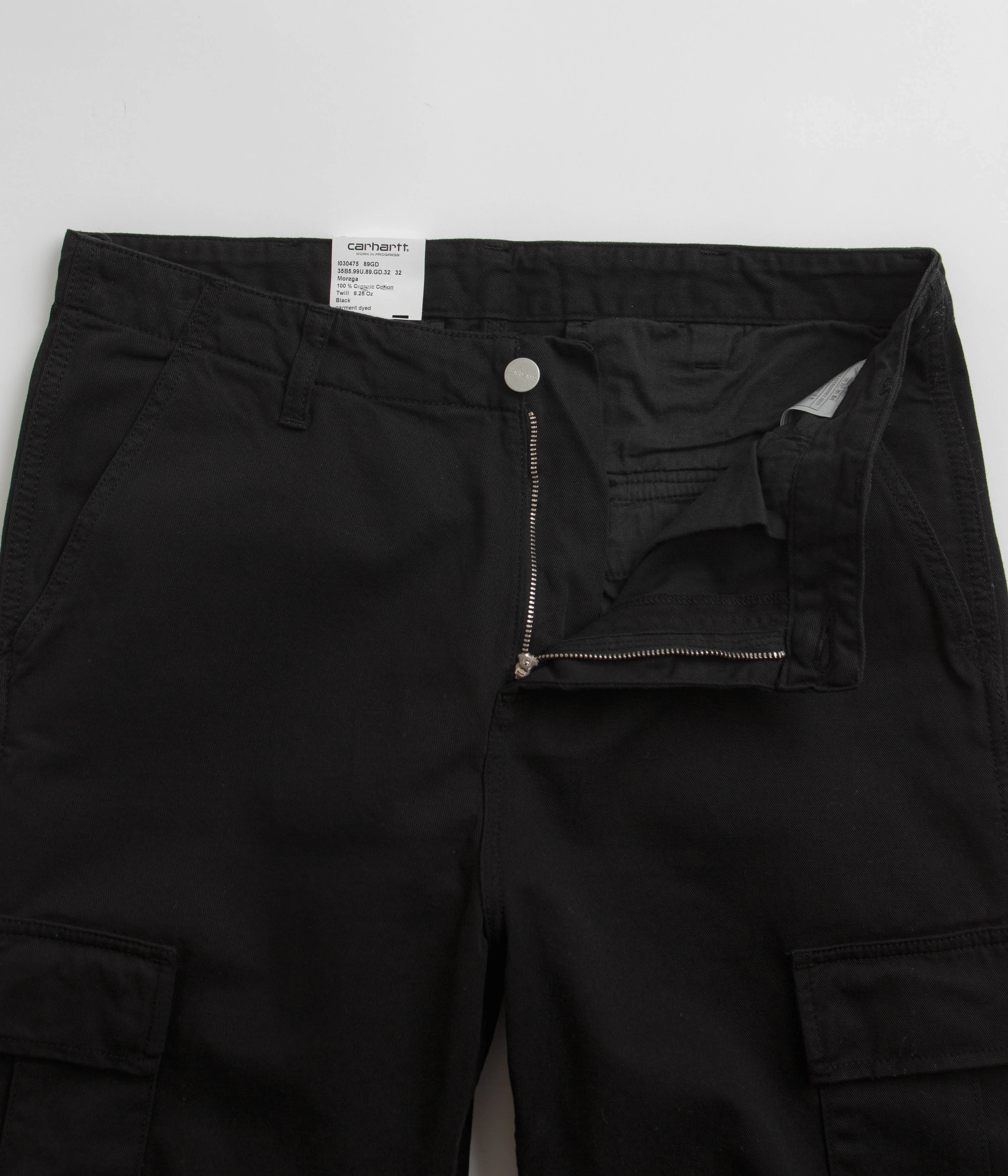 Lightweight Material Quick Flex Carhartt Regular Cargo Pants - Dyed Black