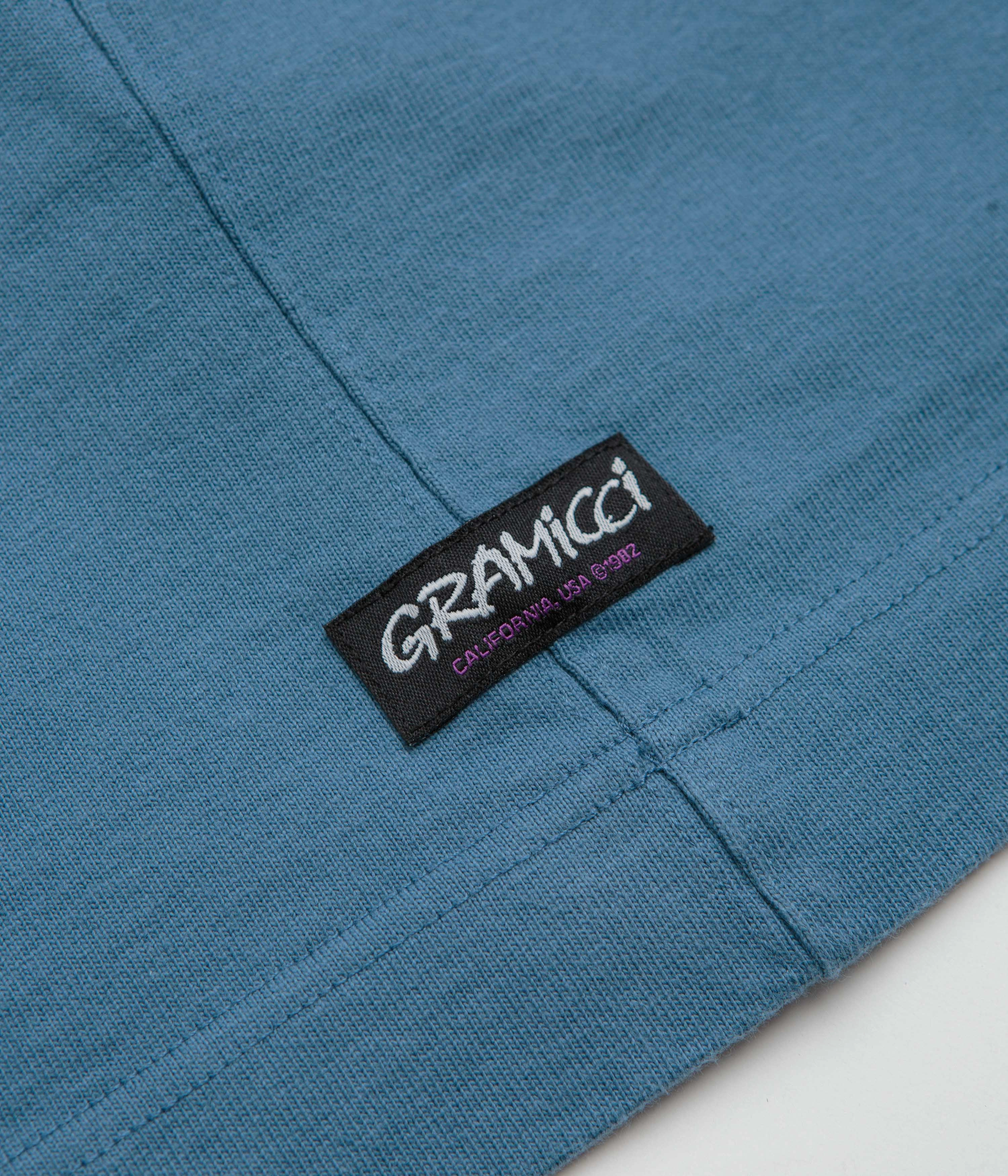 Designer Look Gramicci Langdon Rugby Shirt - Sky / Apricot