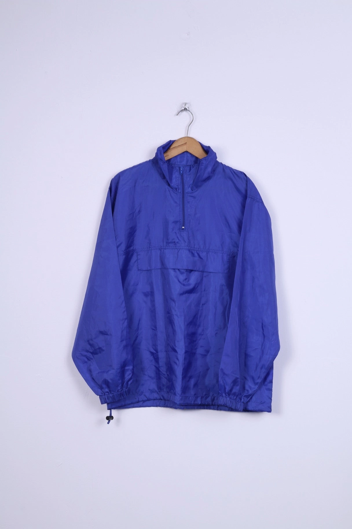 Vintage Mens M Rain Jacket Navy Hood Sport Mother's Day