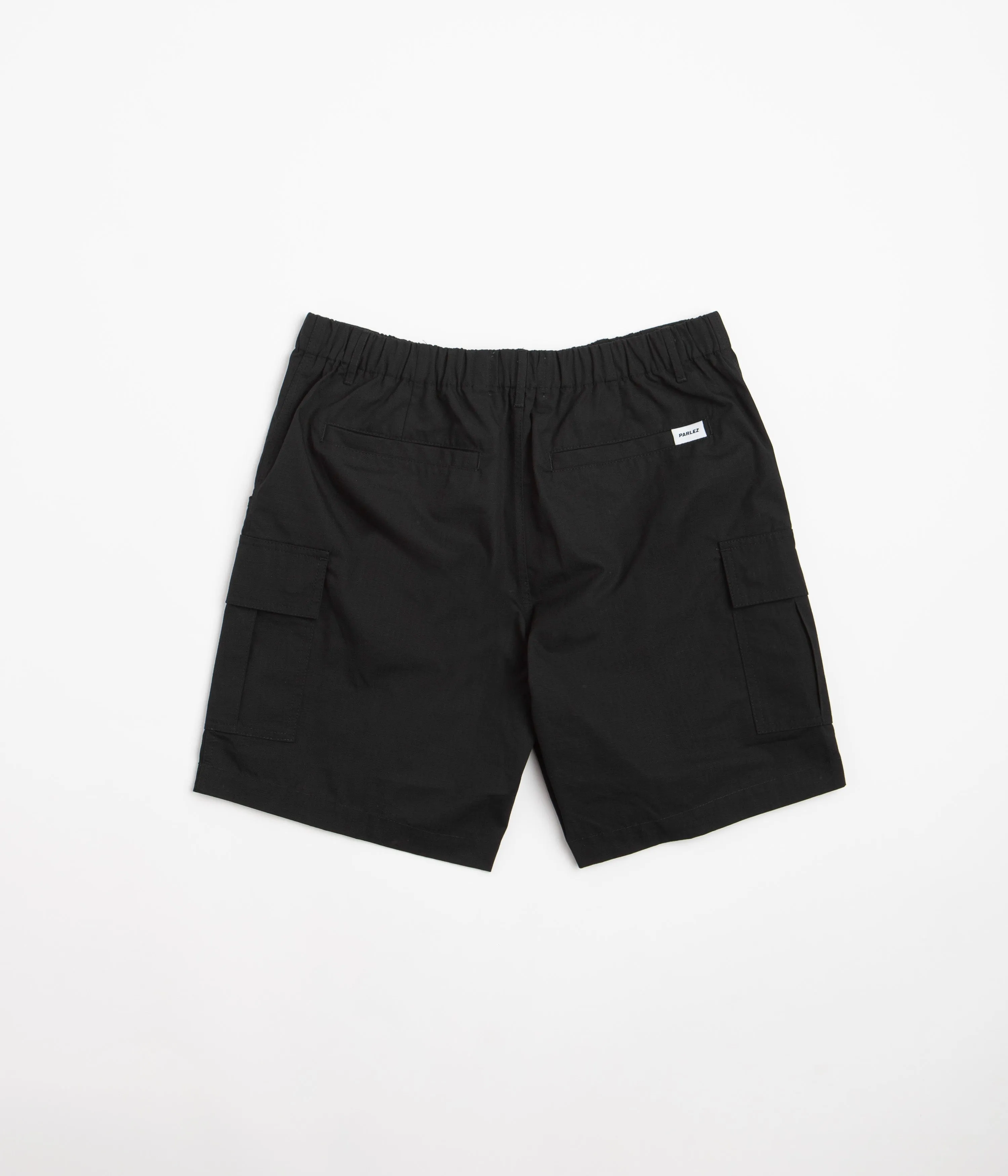 Parlez Gilbert Ripstop Shorts - Black Tight Fit