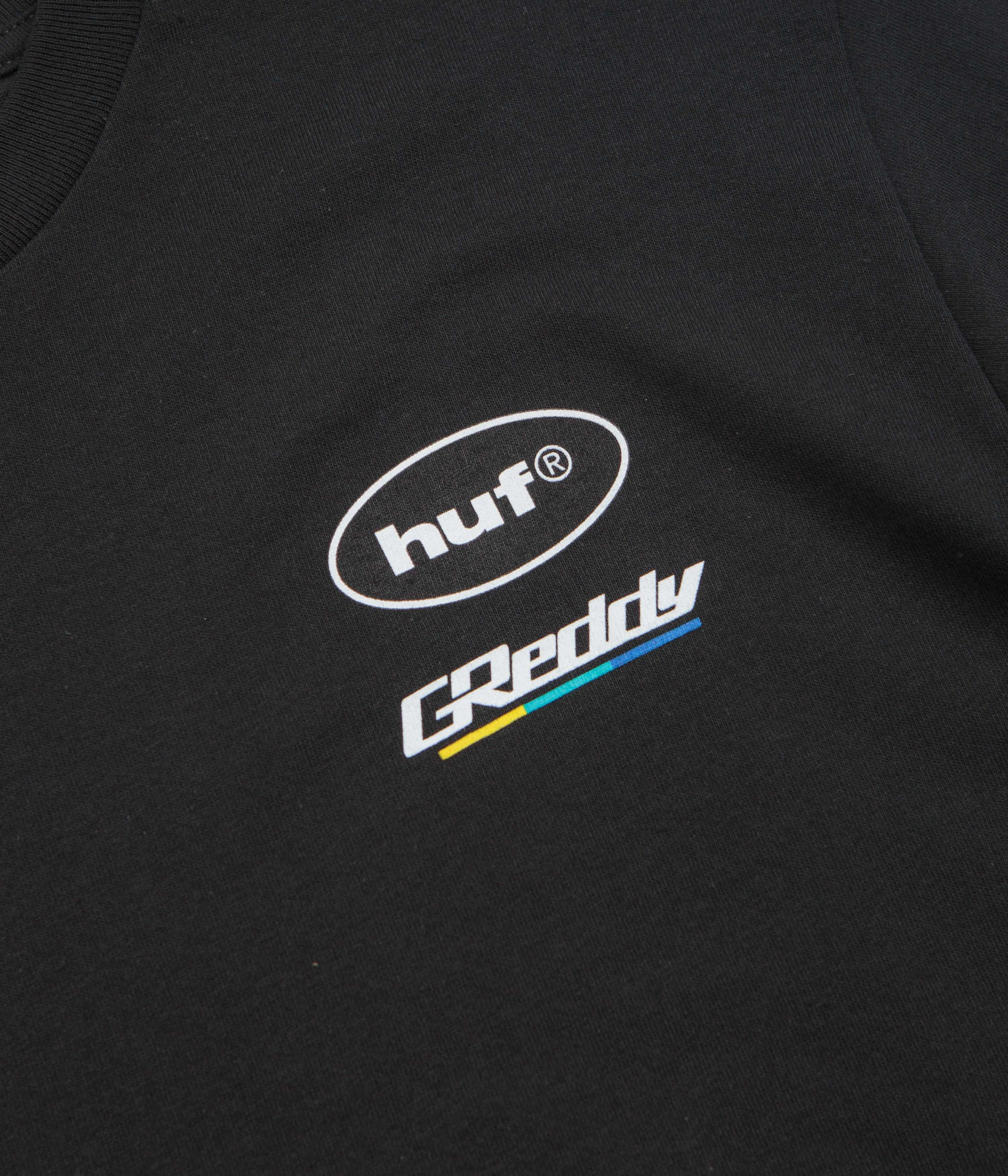 Chic Style Stylish Layer Look HUF Greddy Showcase T-Shirt - Black