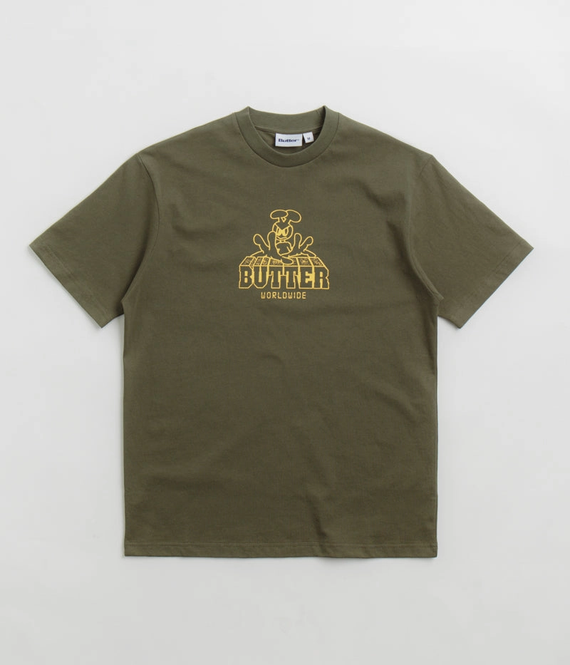 Butter Goods Alien T-Shirt - Army Fresh Style Ultra Soft Texture