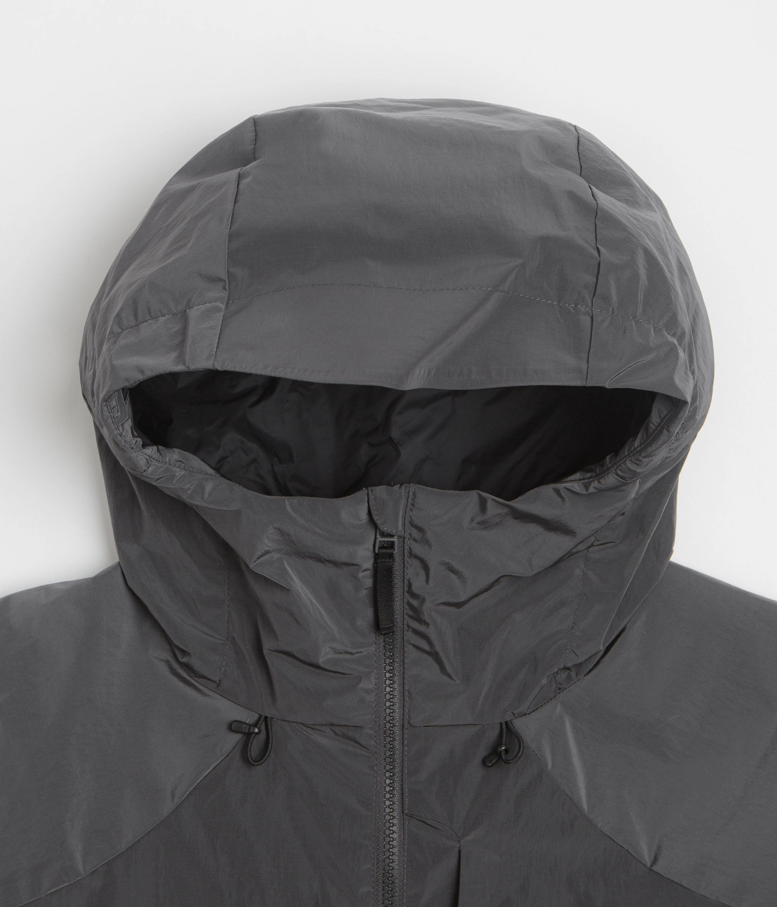 File Compression Panels Dime Taffeta Windbreaker Full Zip Jacket - Storm