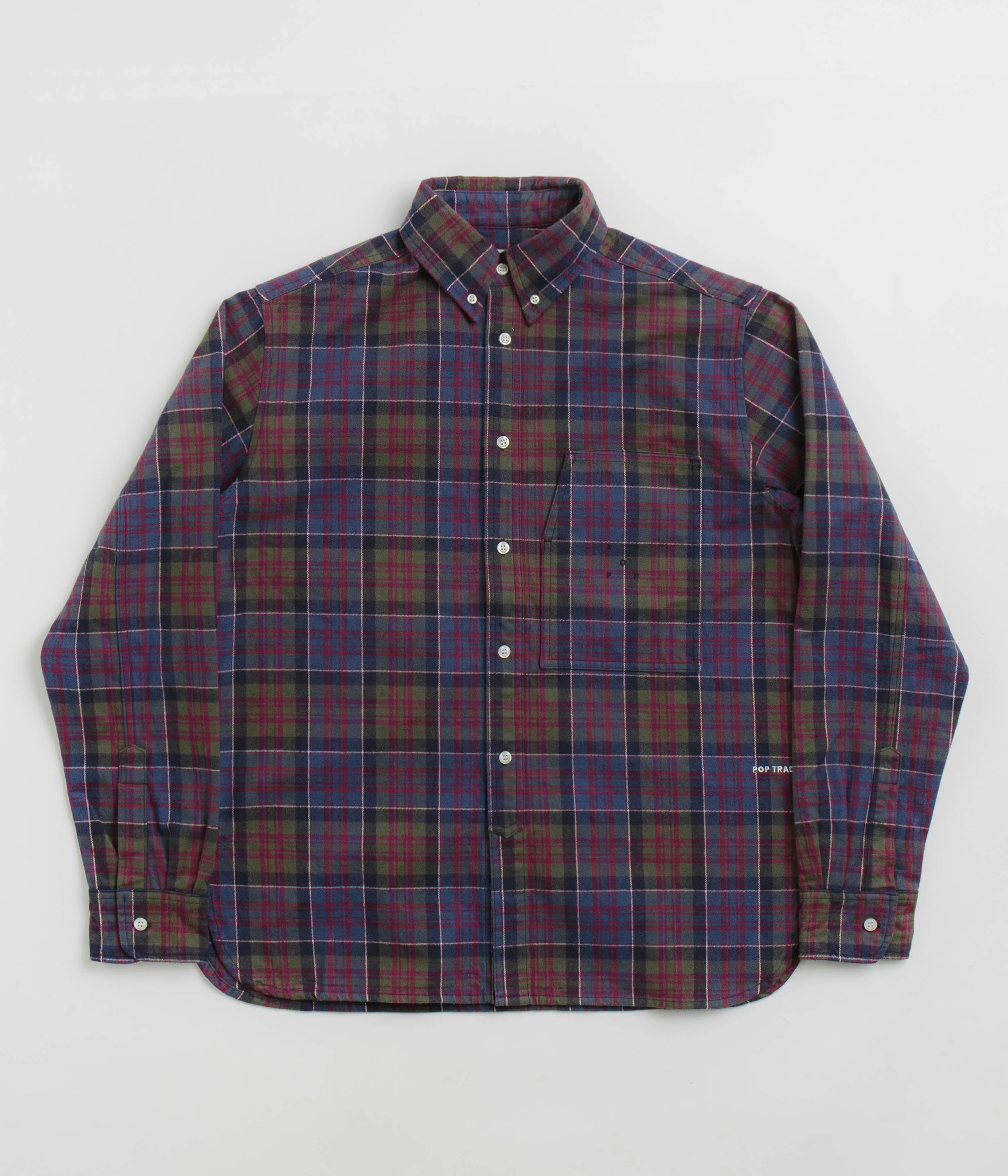 Pop Trading Company Flannel BD Shirt - Multicolour Easy Care