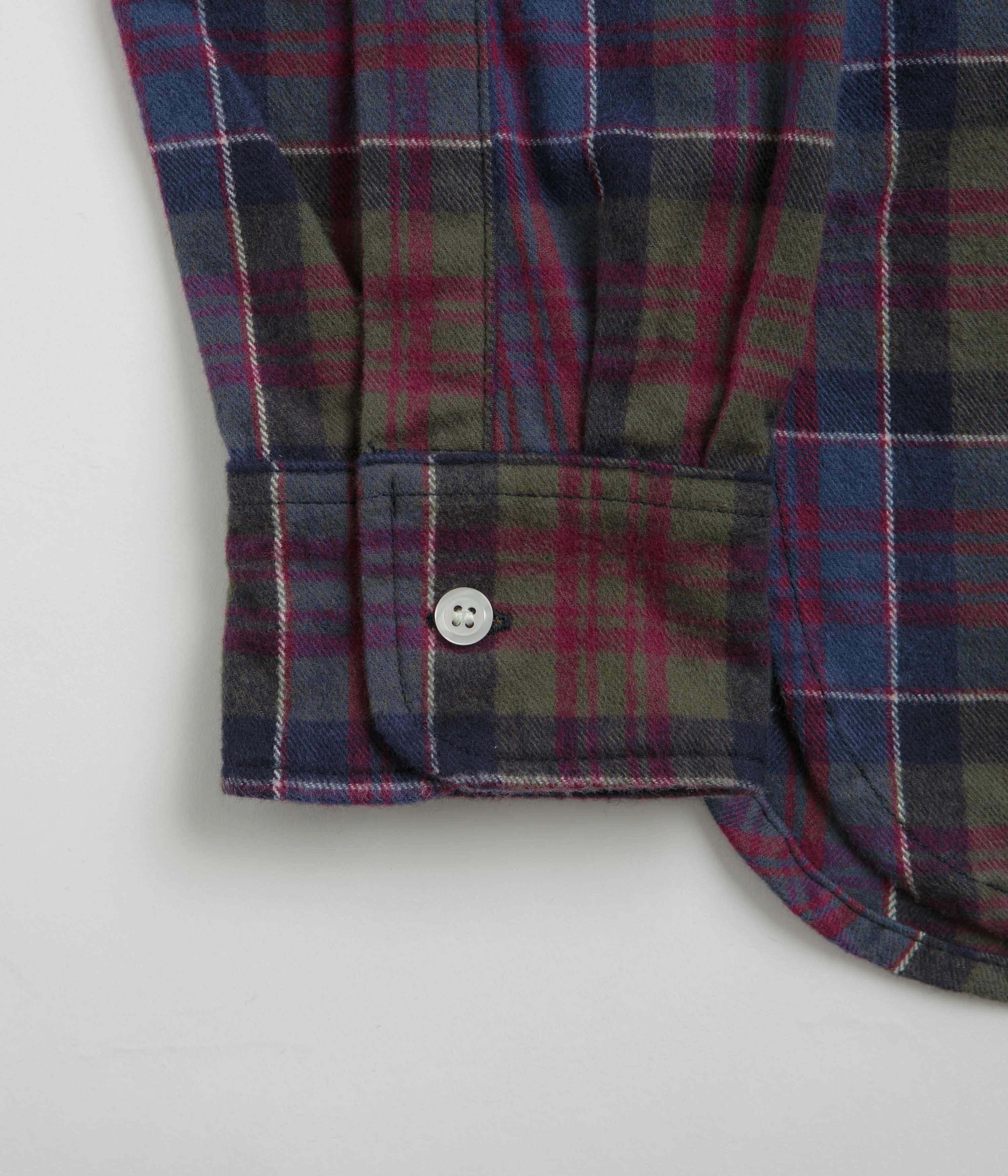 Pop Trading Company Flannel BD Shirt - Multicolour Asymmetrical Cut