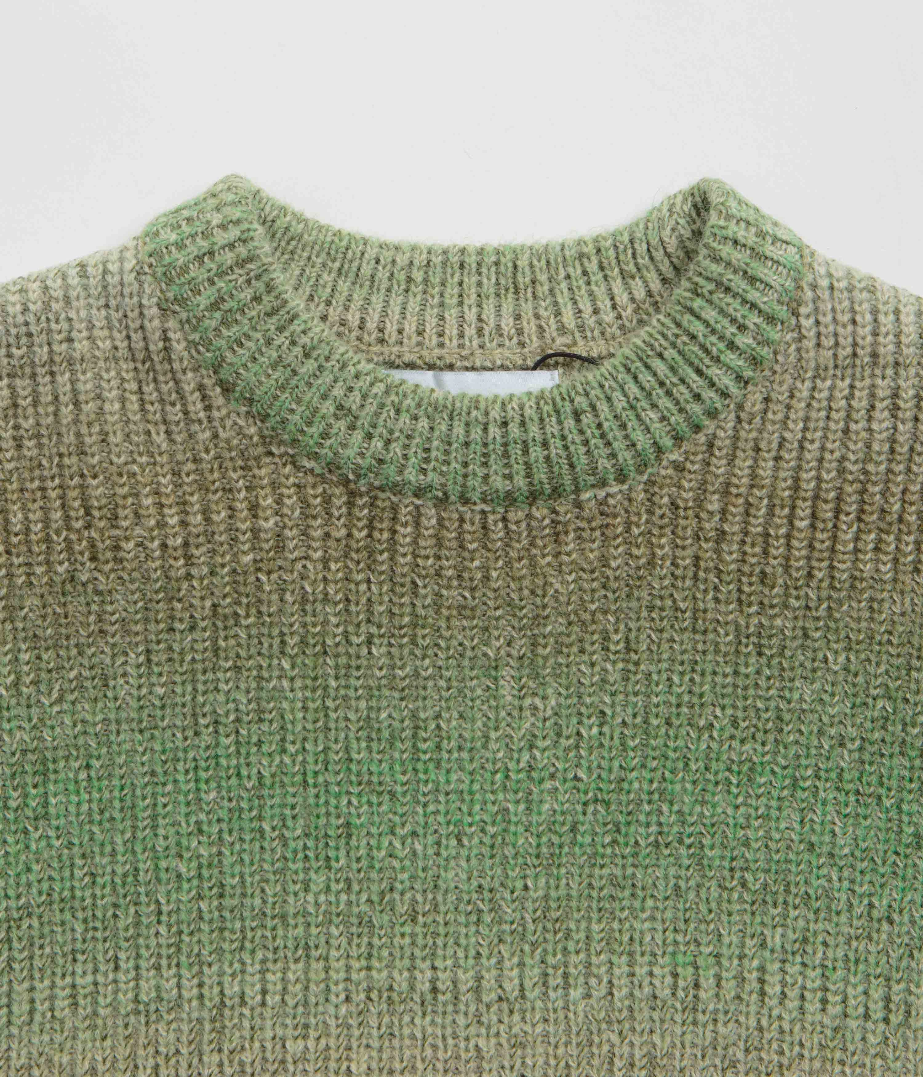 Butter Goods Beams Knit Sweatshirt - Pesto product hat style statement