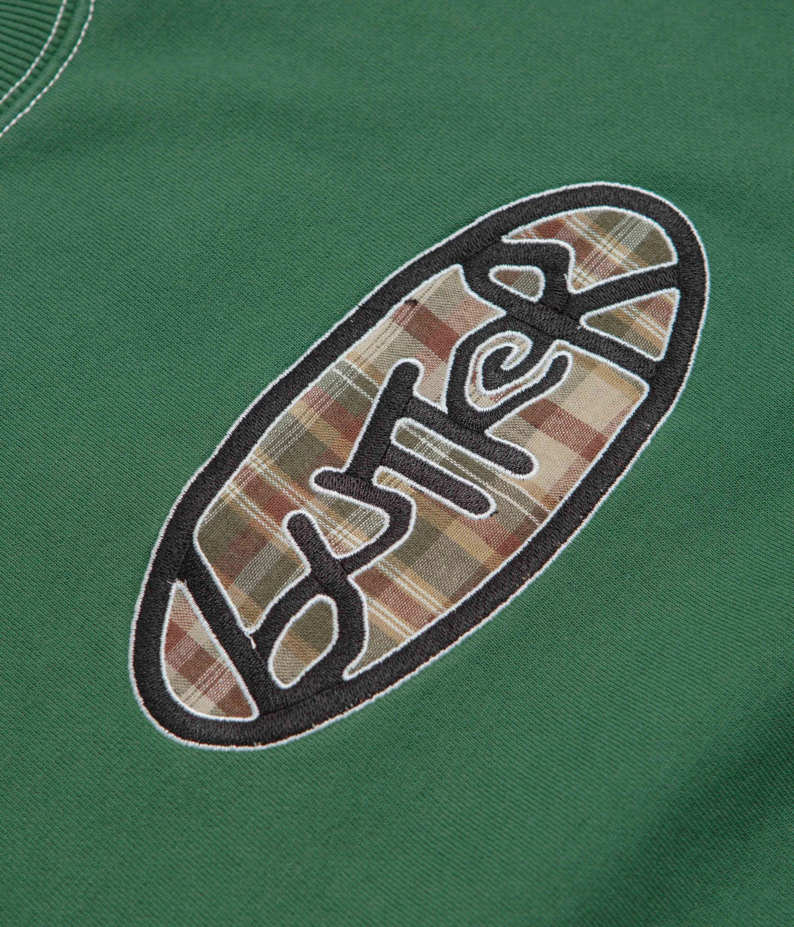 Classic Active Running Gear Butter Goods Crust Crewneck Sweatshirt - Washed Forest