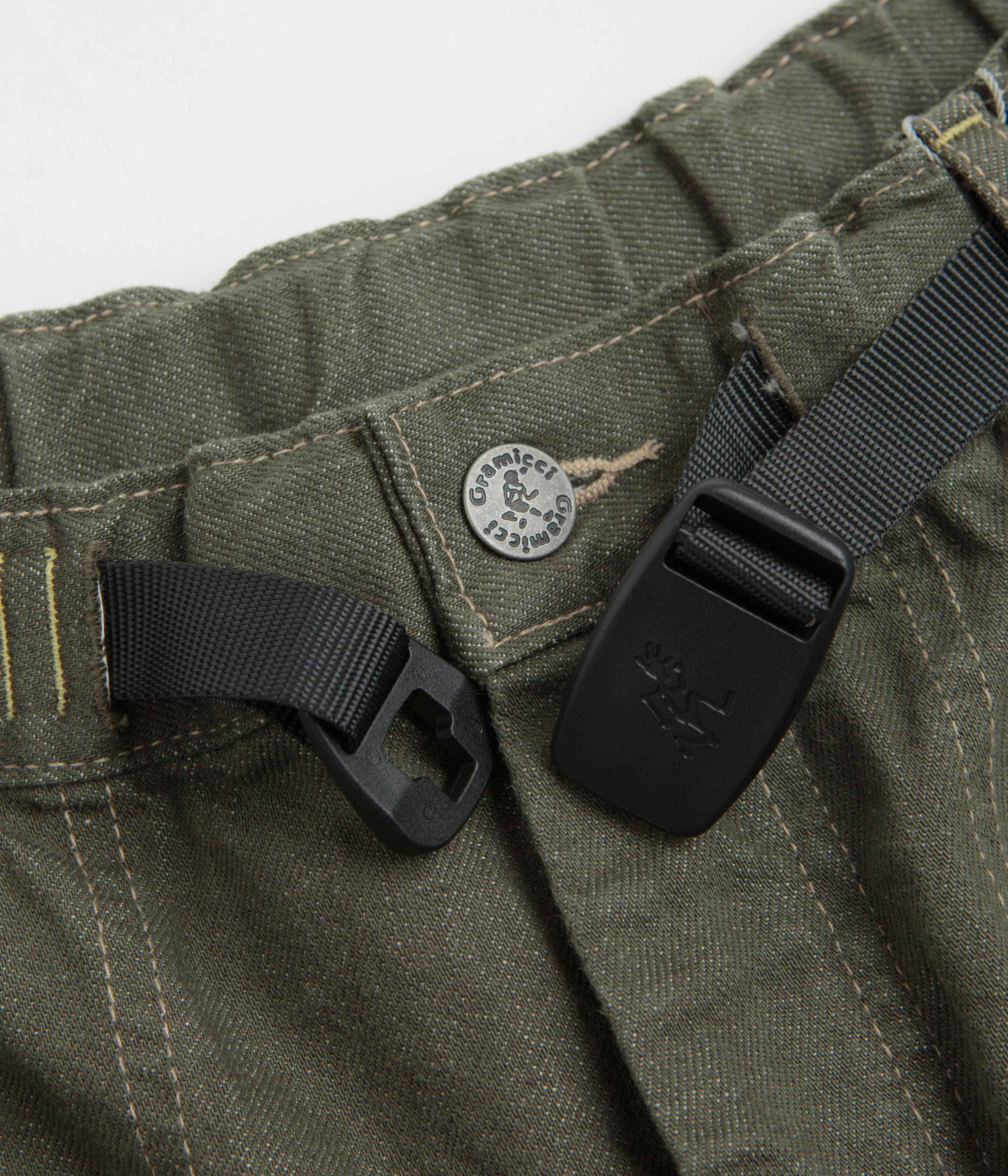 DoubleLayeredFabric Gramicci Japanese Slub Denim Pants - Dark Sage