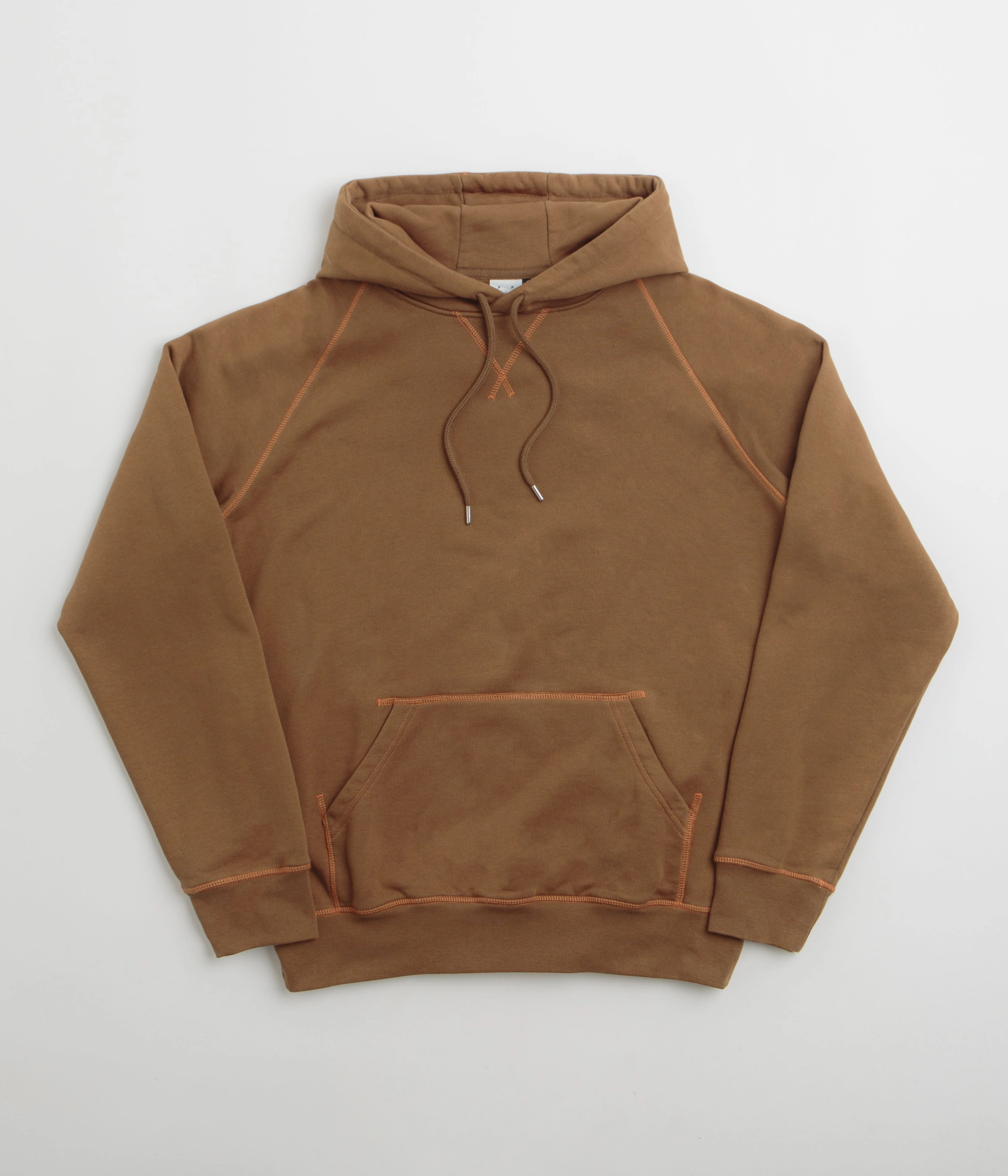 Pop Trading Company Logo Hoodie - Bison Faded Wash Effect lake swimming