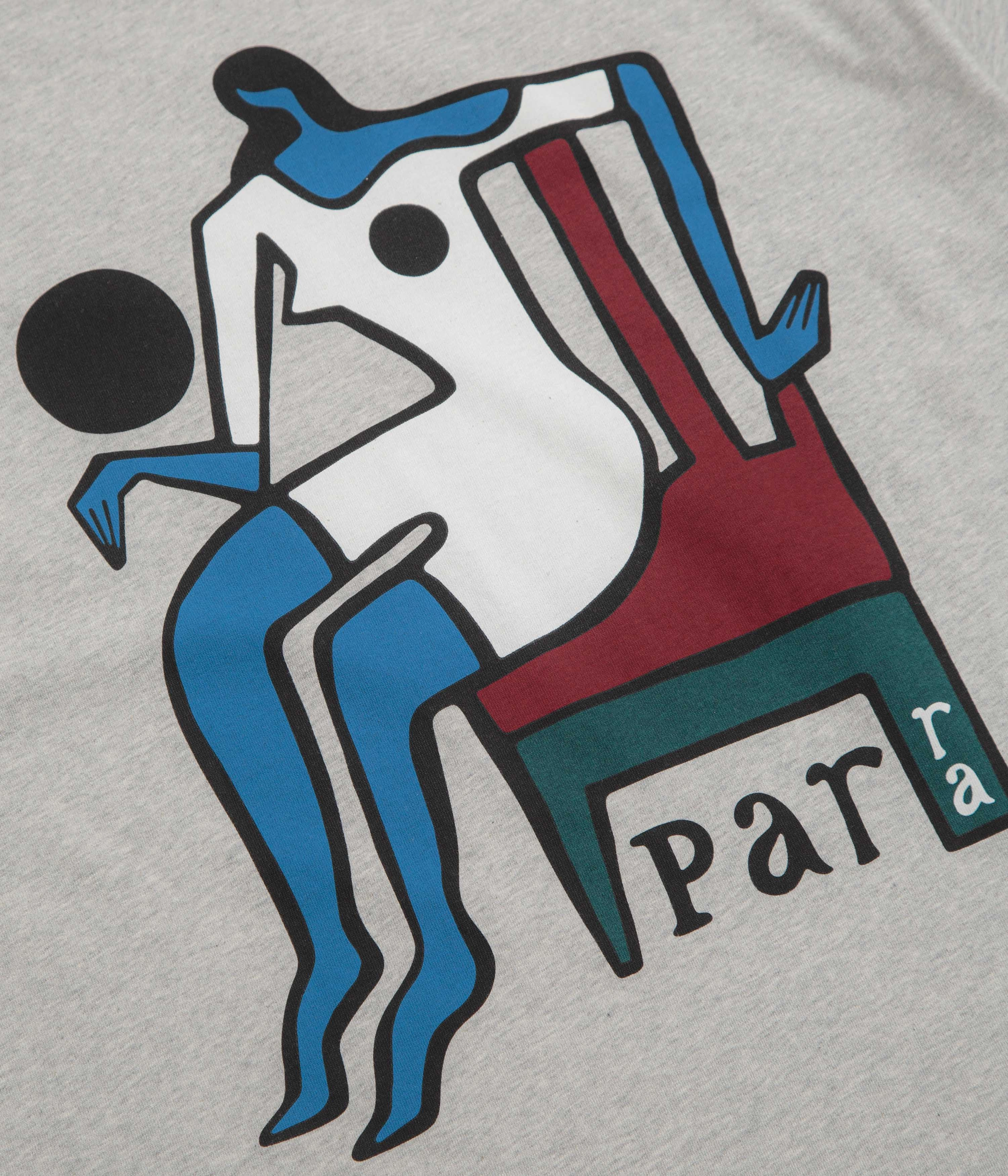 Camping attire Classic Smart by Parra Chair Baller T-Shirt - Heather Grey