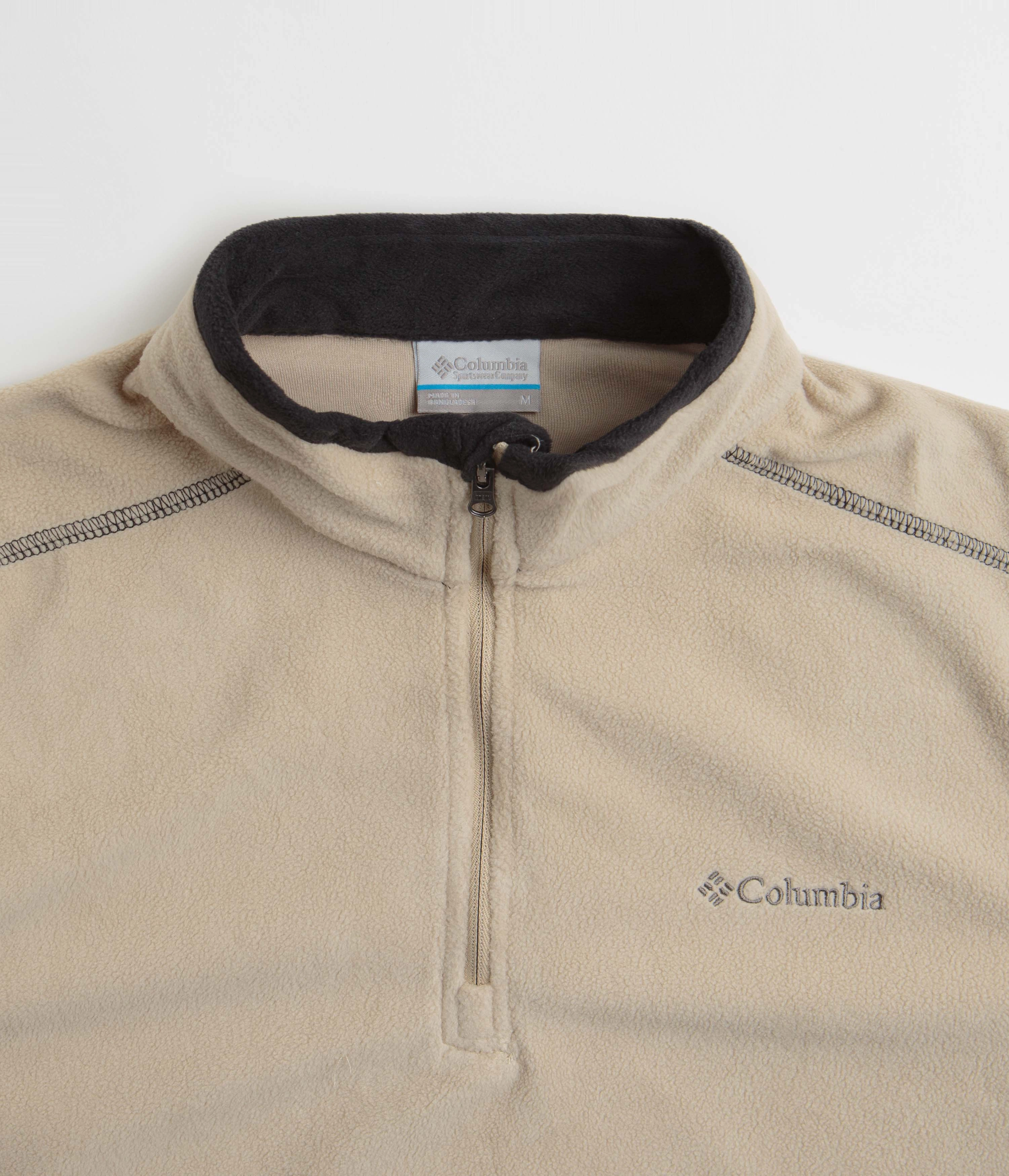 Columbia Klamath Range II 1/2 Zip Fleece - Ancient Fossil / Black Street Fashion Recycled Polyester