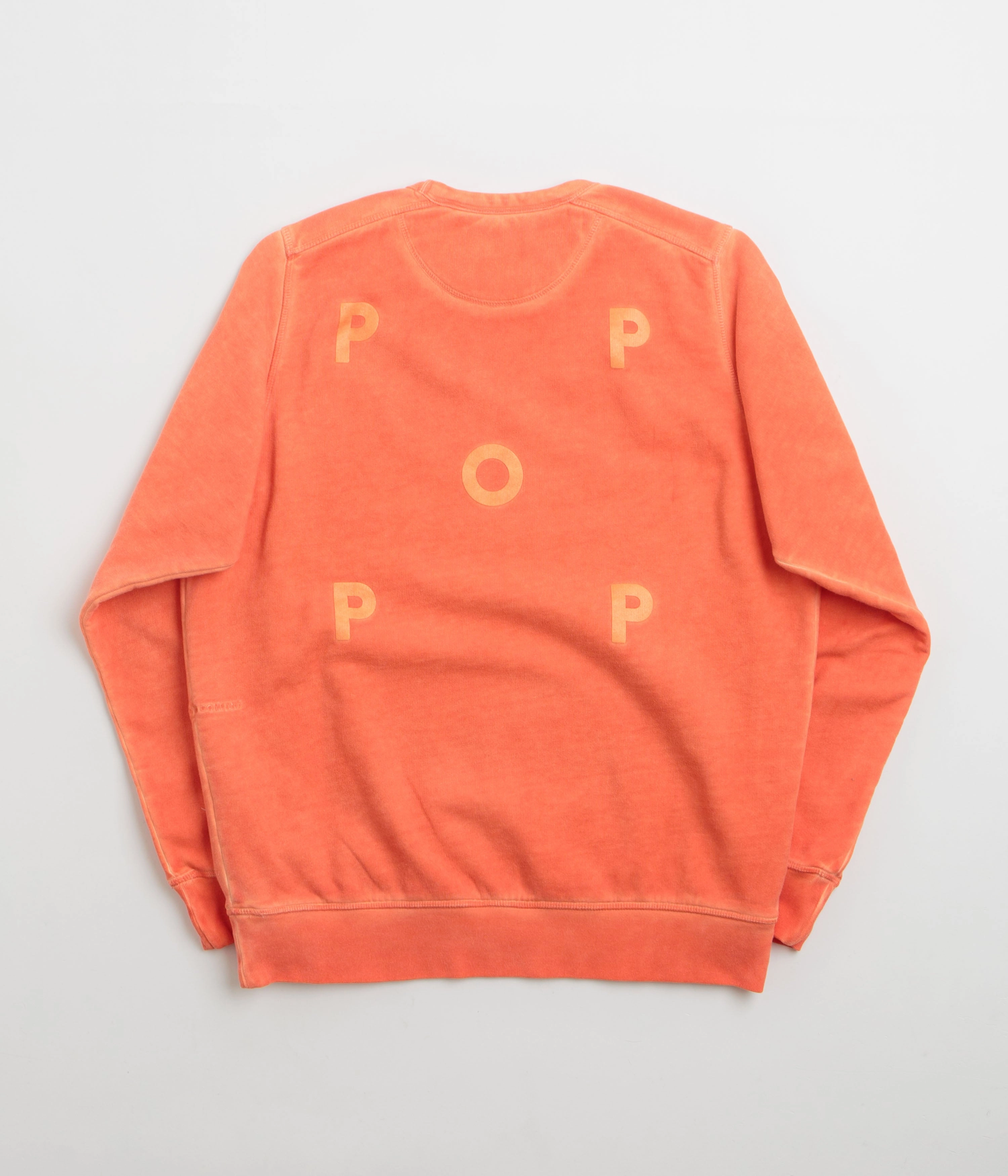 Pop Trading Company Logo Crewneck Sweatshirt - Island Poppy Comfortable Style
