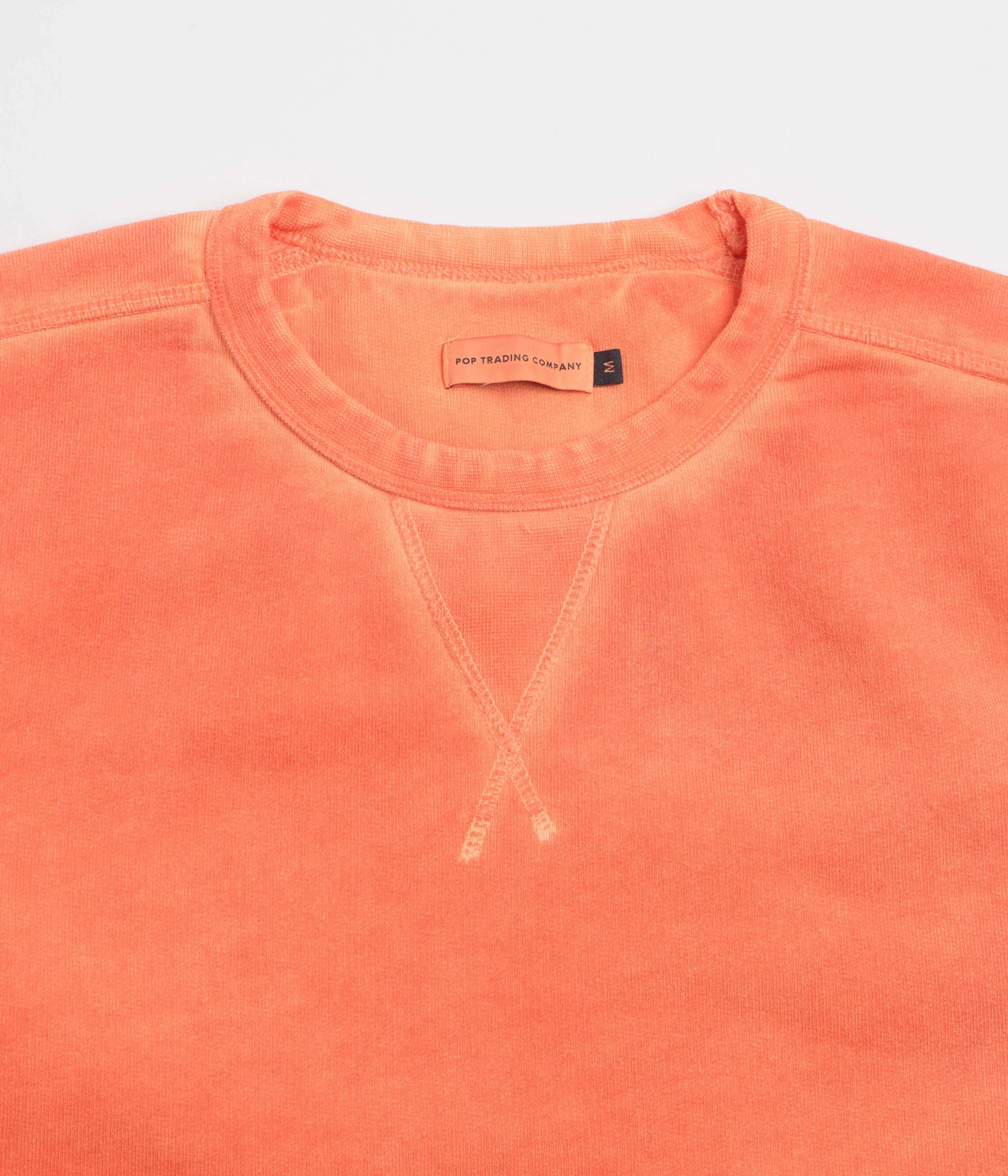 Stylish Hoodie comfort test Pop Trading Company Logo Crewneck Sweatshirt - Island Poppy