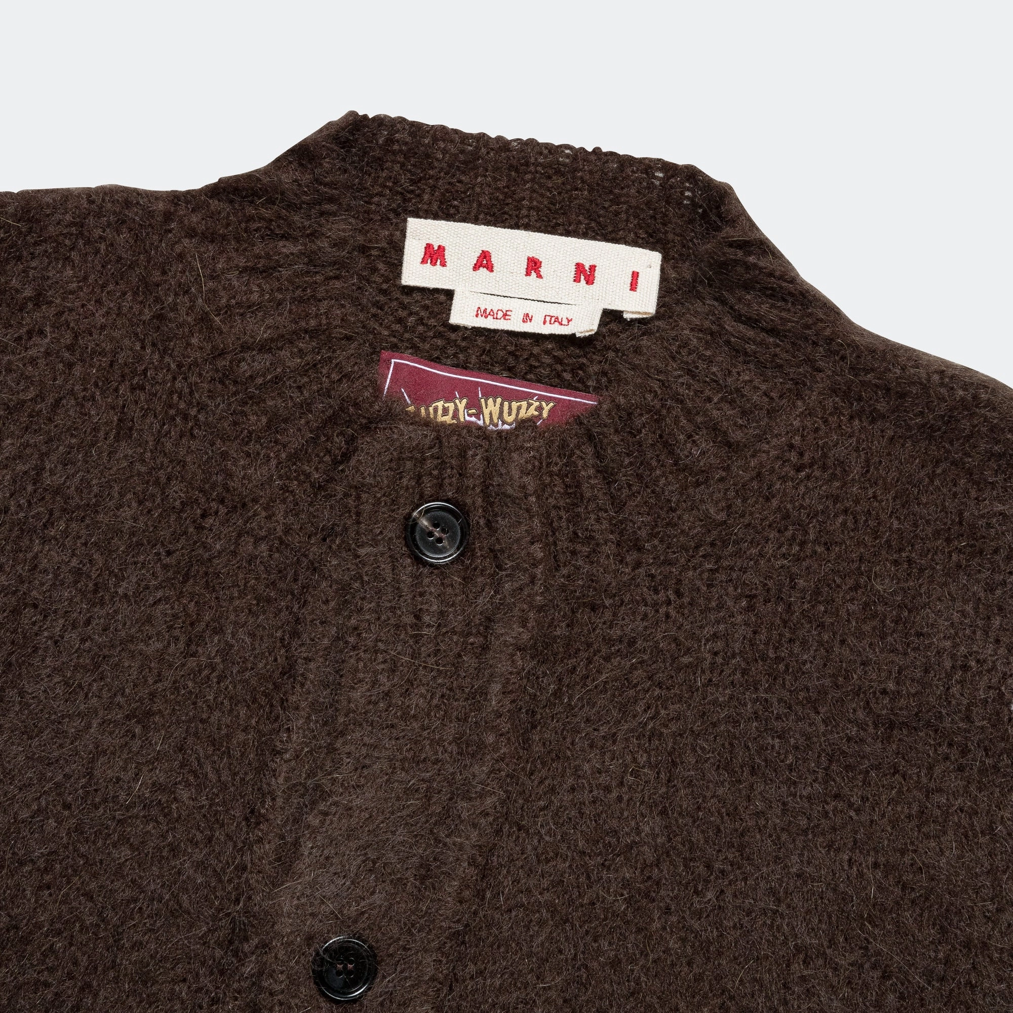 Outdoor Ready Mohair Cardigan - Brown