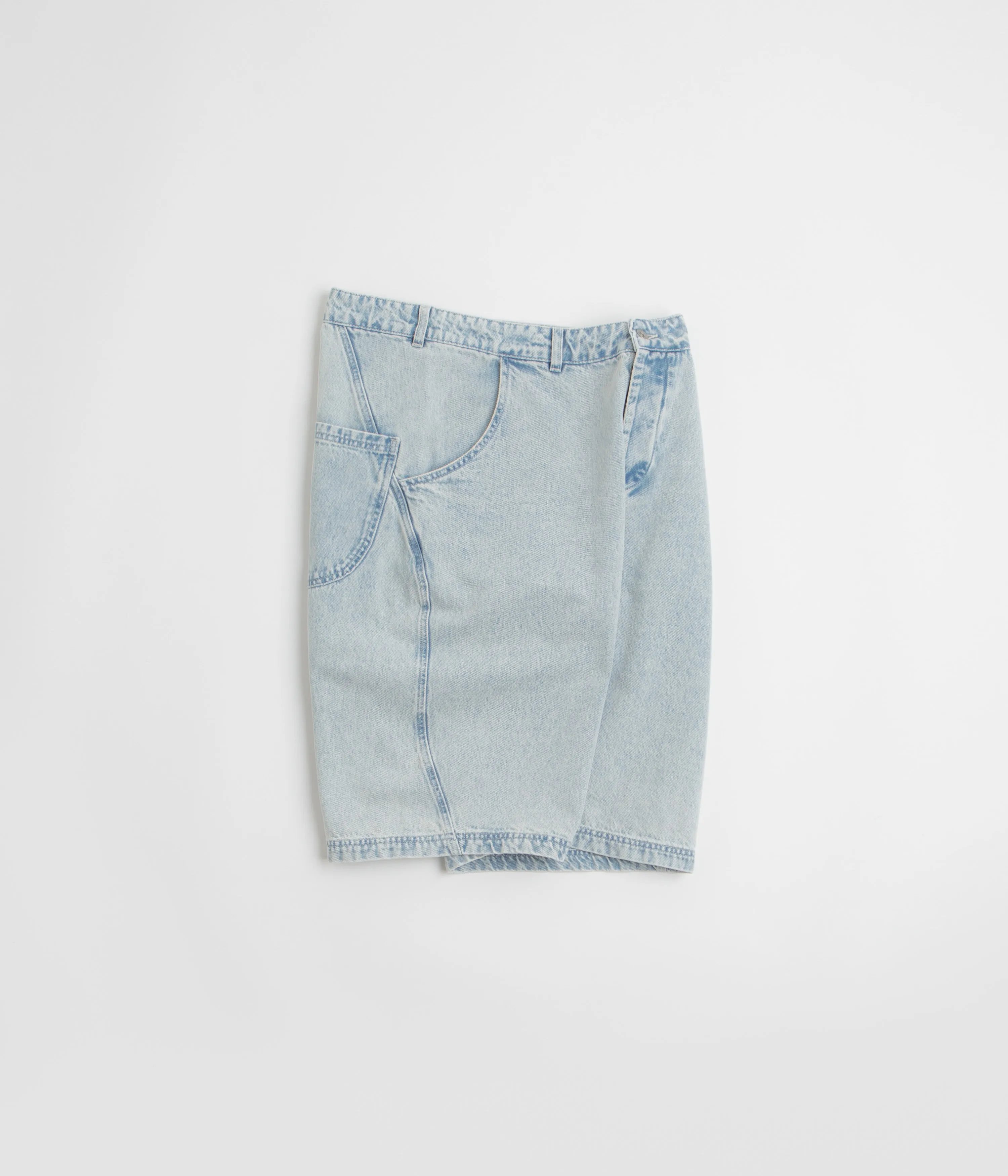 YMC Twisted Shorts - Indigo Floral Print