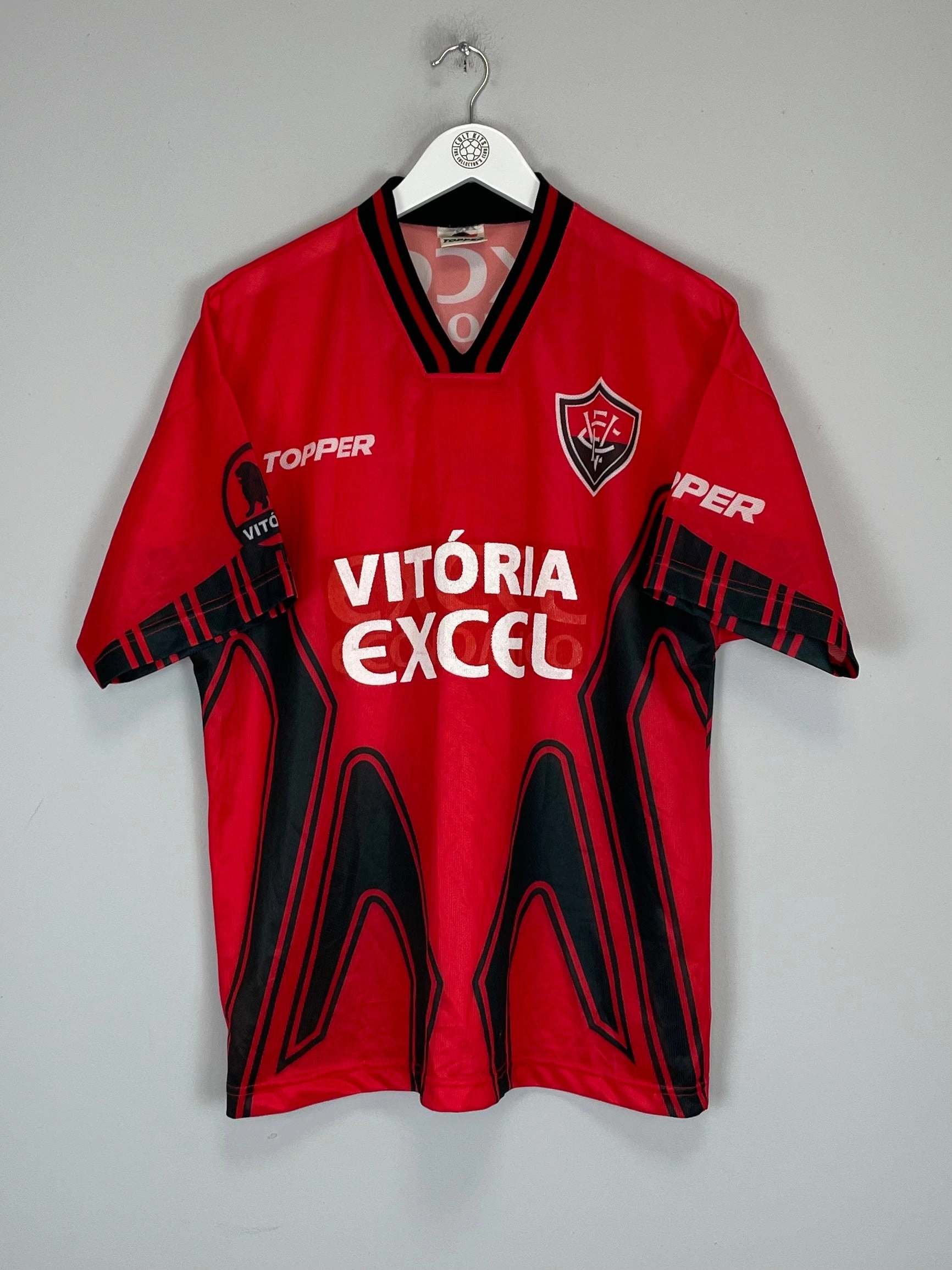 Quick Drying Performance Material 1997 ESPORTE VITORIA #3 *MATCH ISSUE* HOME SHIRT (L) TOPPER