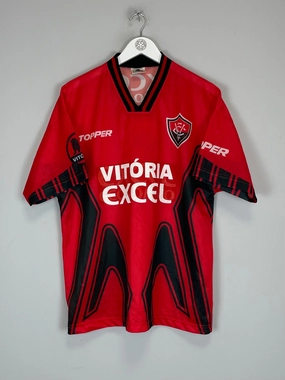 Quick Drying Performance Material 1997 ESPORTE VITORIA #3 *MATCH ISSUE* HOME SHIRT (L) TOPPER