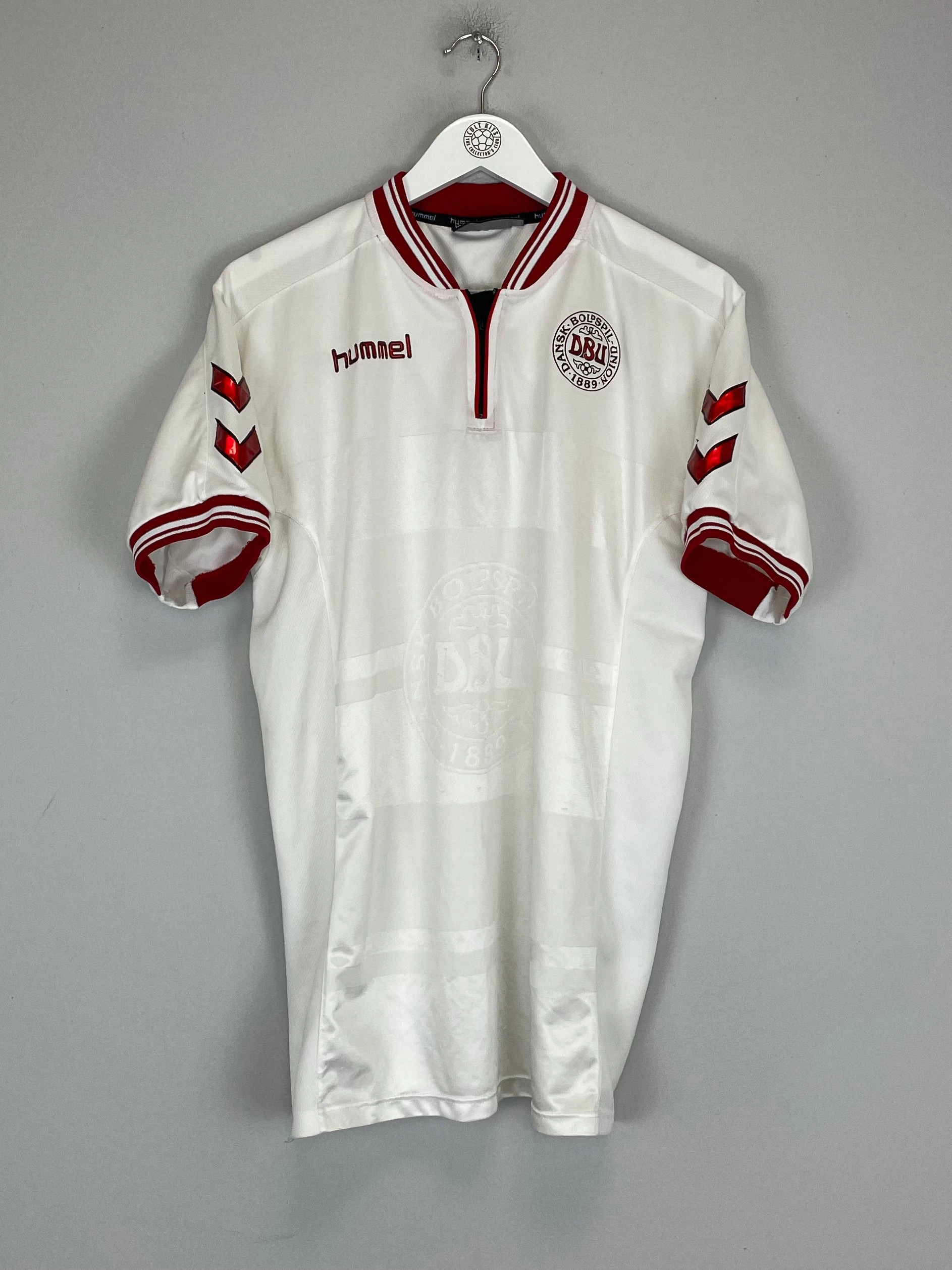 2000/02 DENMARK AWAY SHIRT (XL) HUMMEL Sweat Management Technology Refined fit