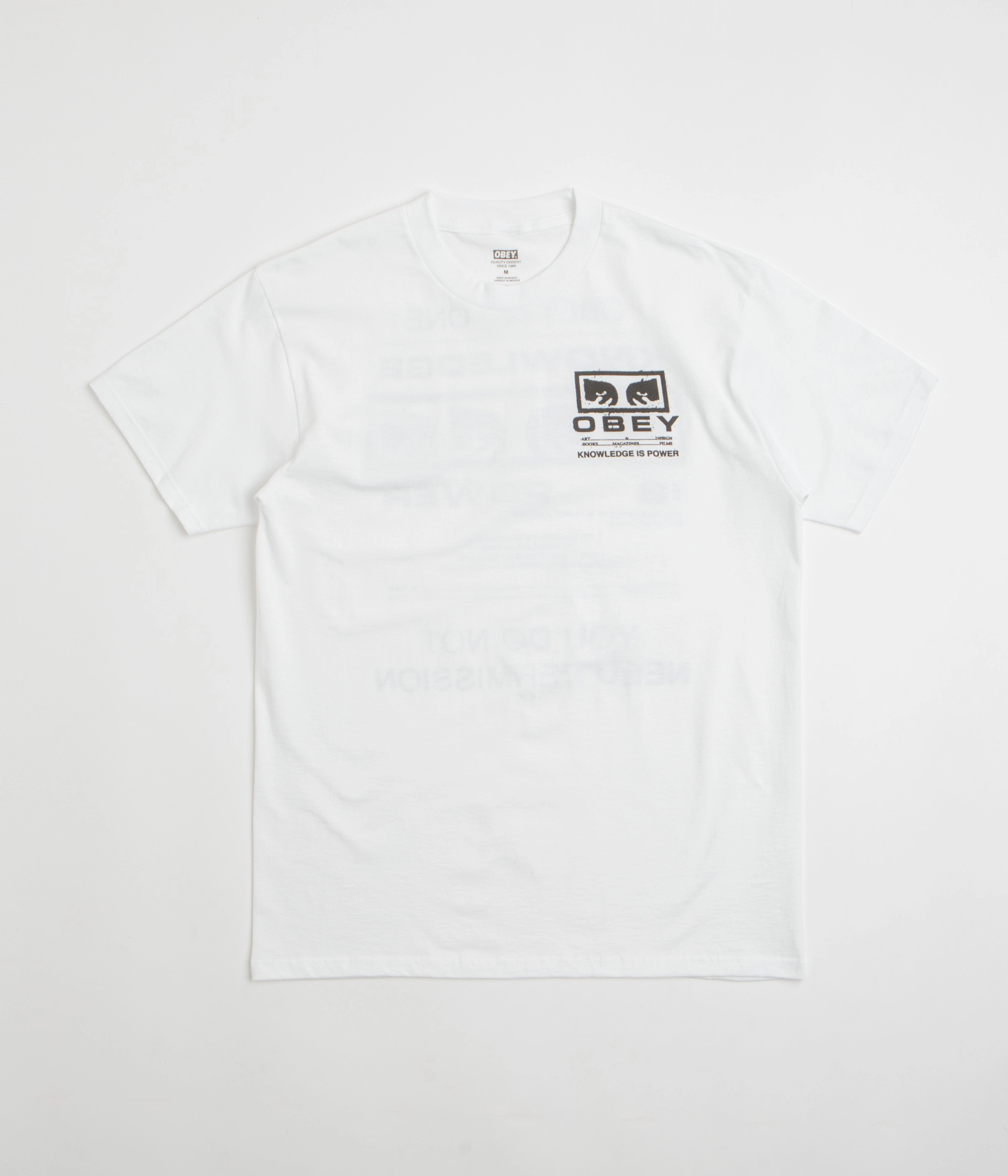 Obey Permission T-Shirt - White Chic Vibe Spring Freshness