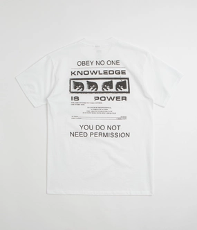 Obey Permission T-Shirt - White Comfy Casual