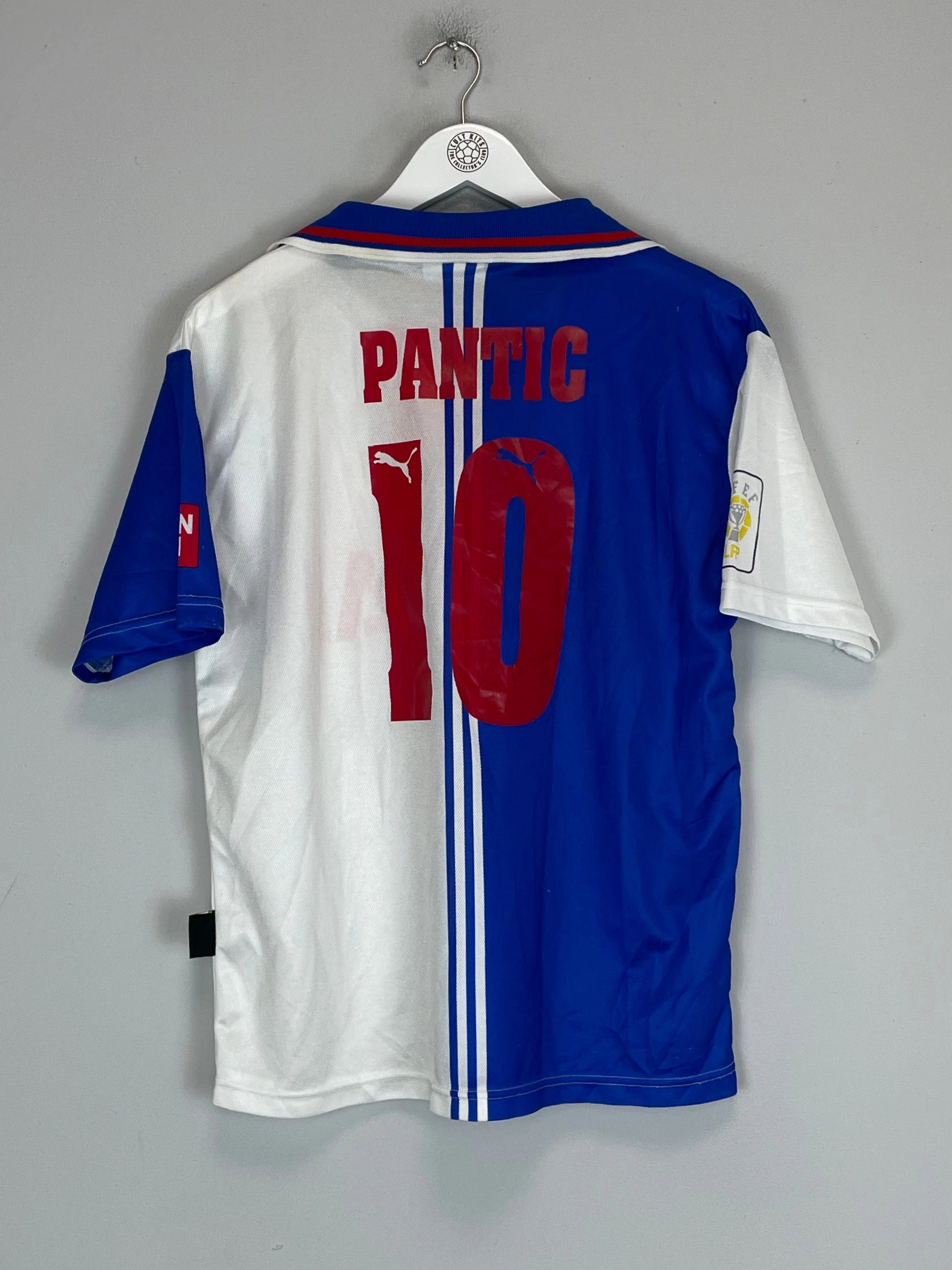 1996/97 ATLETICO MADRID PANTIC #10 AWAY SHIRT (S) PUMA Thermoregulating Fabric