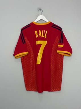Non Restrictive Cut 2002/04 SPAIN RAUL #7 HOME SHIRT (M) ADIDAS