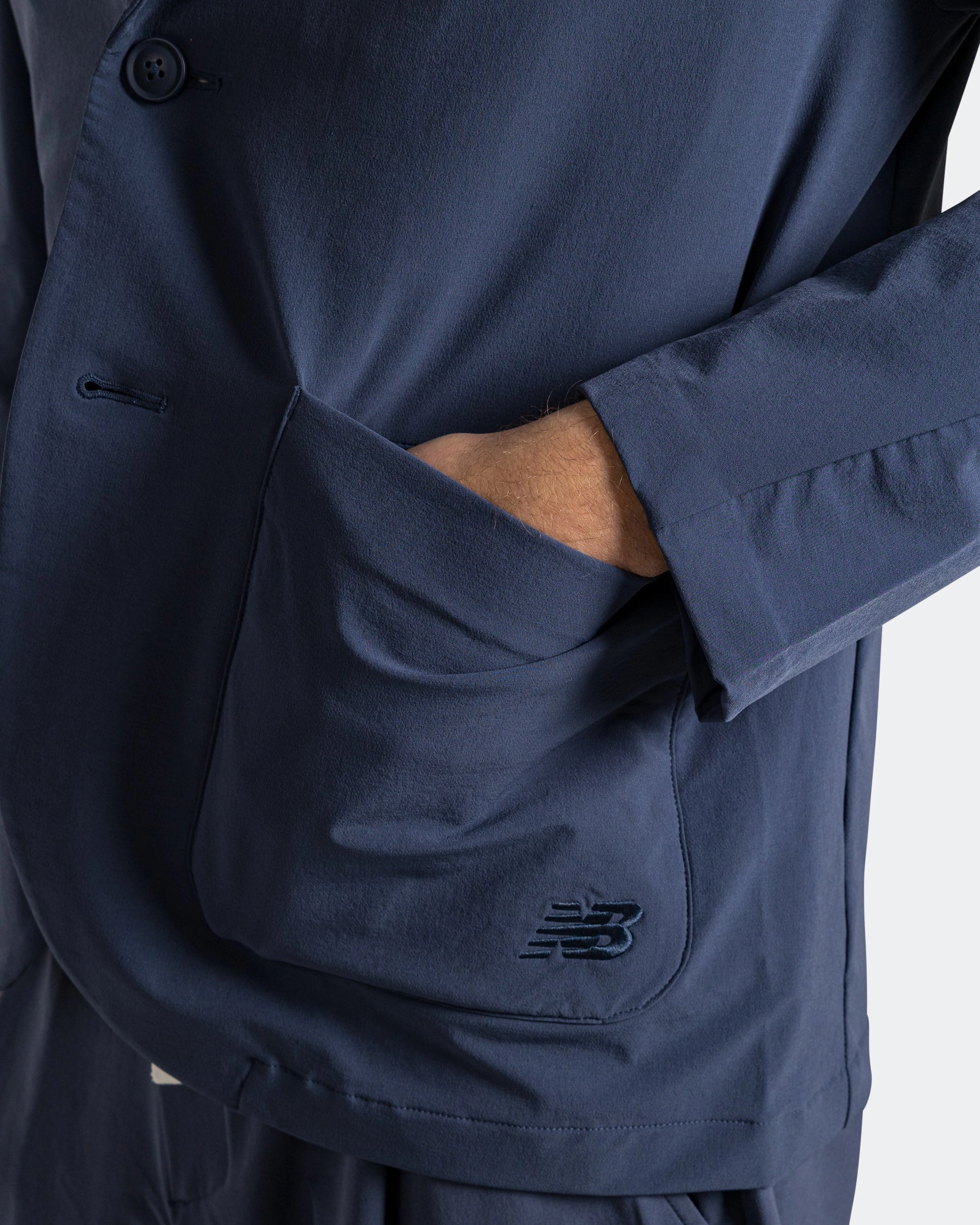 Single Jacket - Navy Comfort Fit Design Versatile Styling