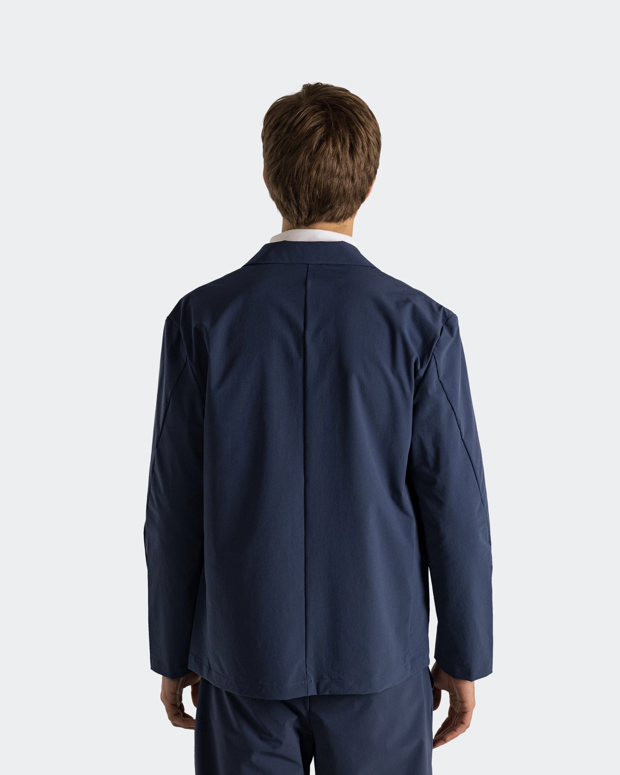 Wet Wicking Clean Edge Piece Single Jacket - Navy