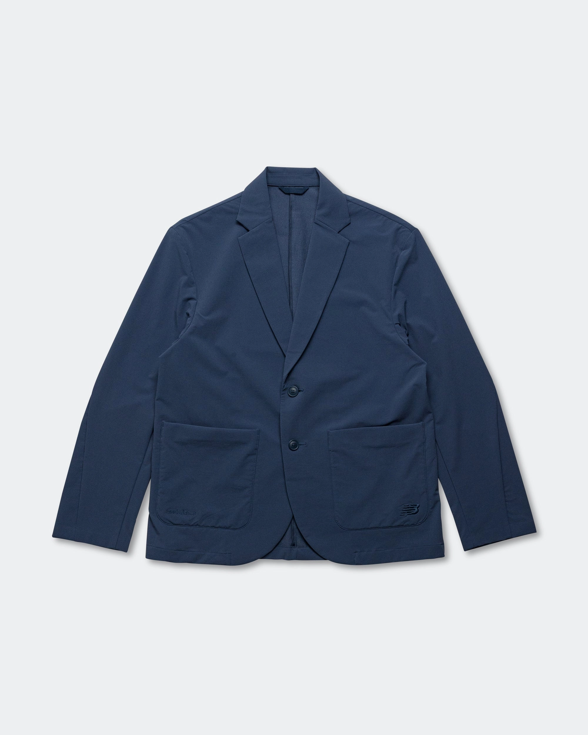 Full Length Zipper Closure Single Jacket - Navy