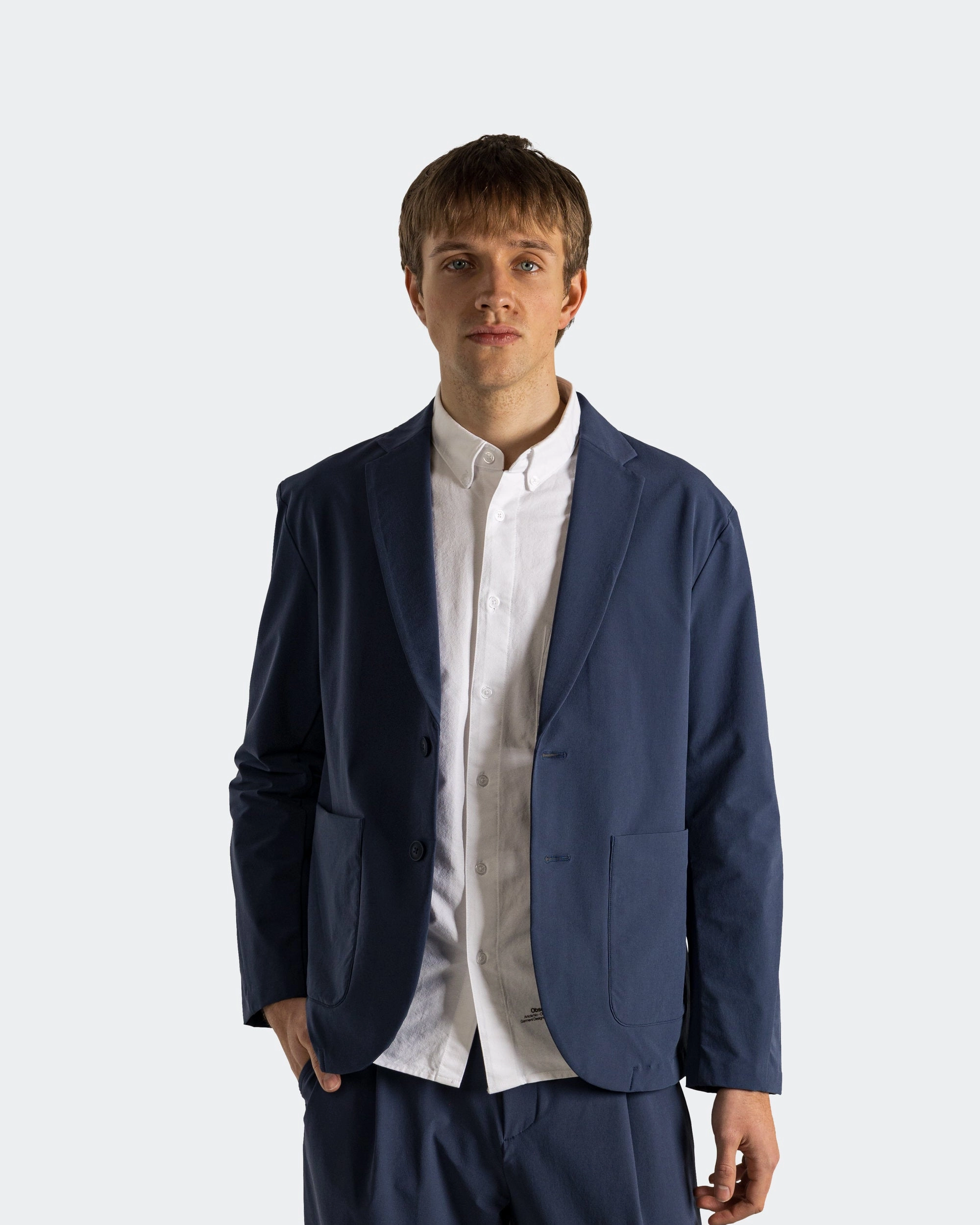 Single Jacket - Navy Everyday Look Glove Friendly Cuff Design