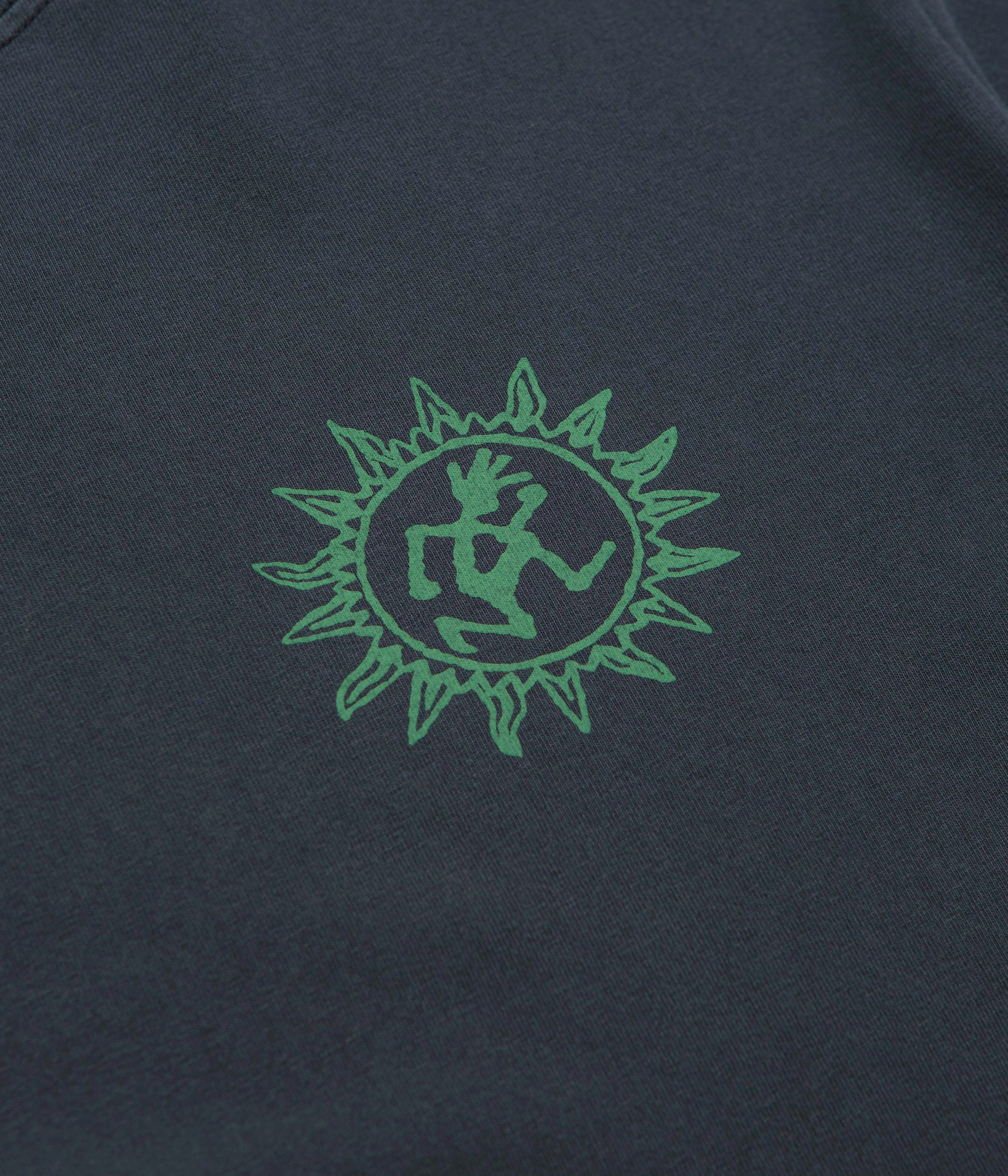 Gramicci Sun T-Shirt - Navy Pigment spandex blend Simple and Cozy