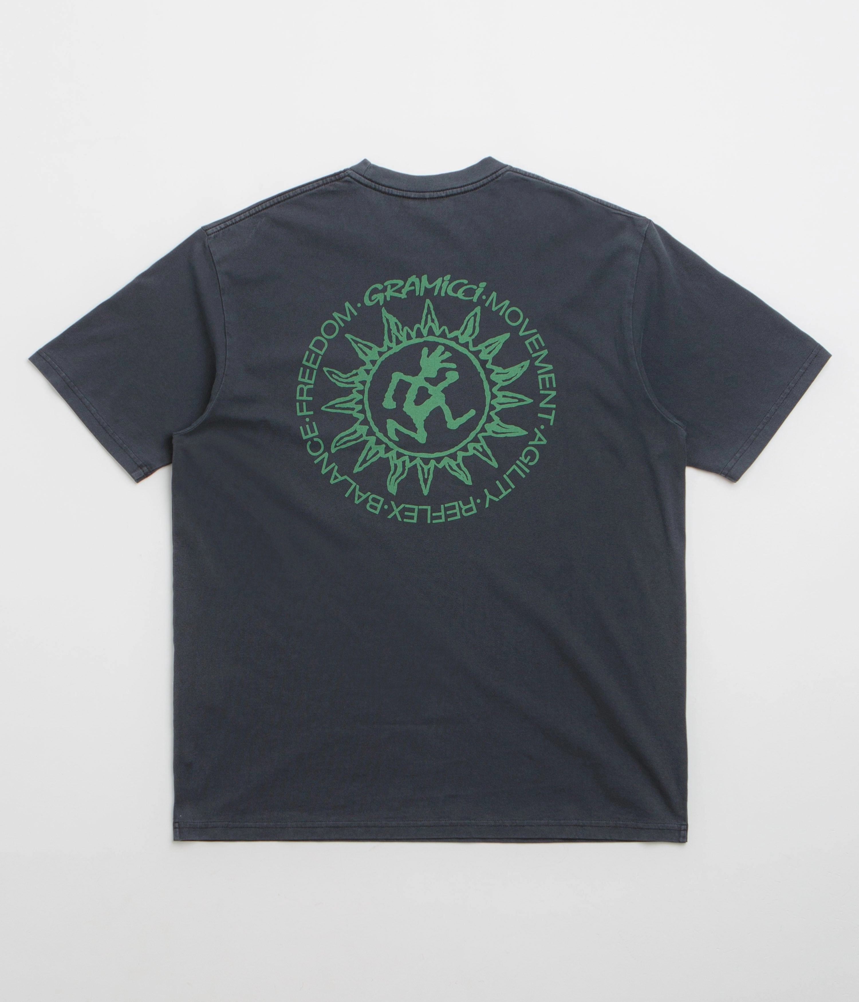 Gramicci Sun T-Shirt - Navy Pigment Oversized Cut EasyCareFabric