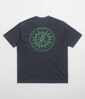 Gramicci Sun T-Shirt - Navy Pigment Oversized Cut EasyCareFabric