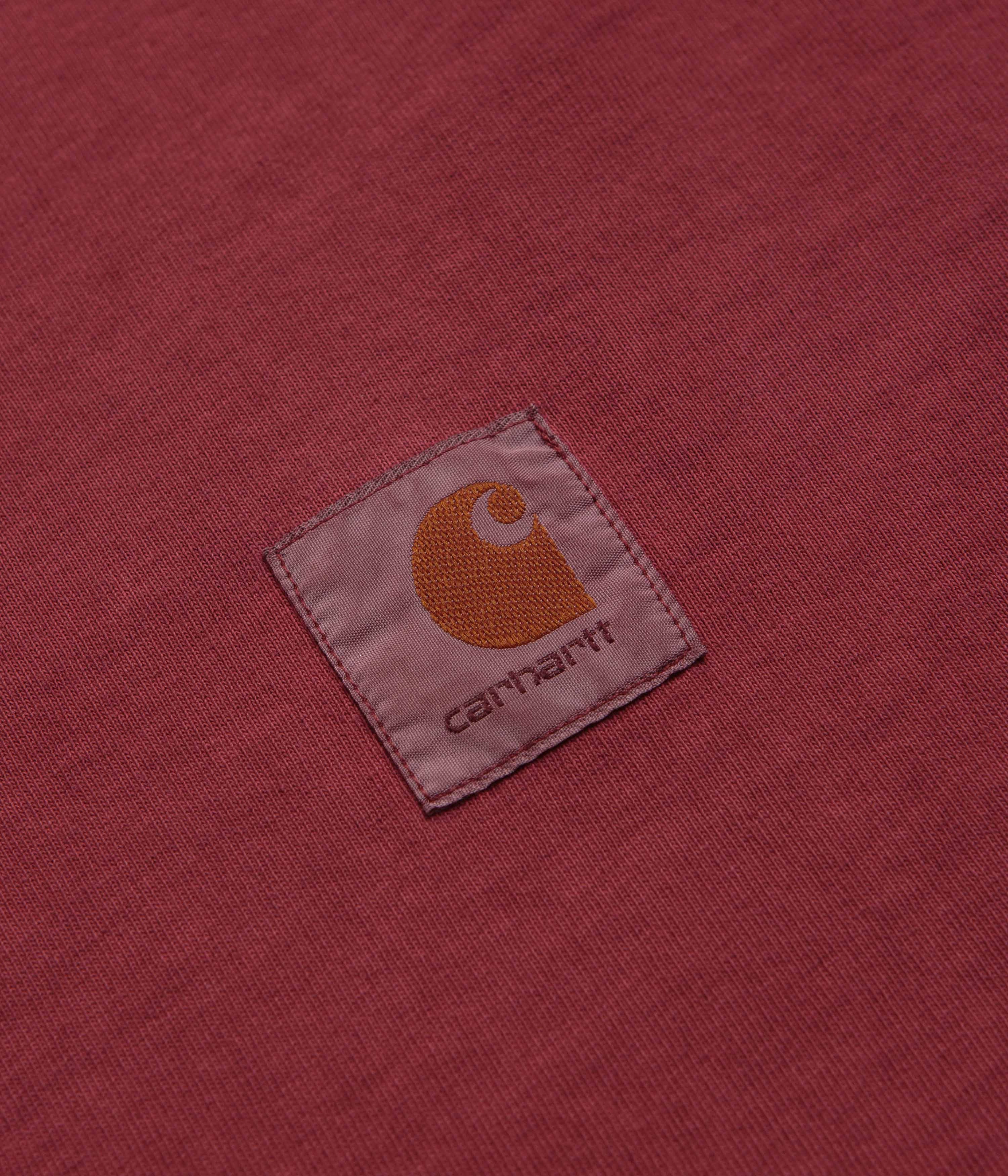 Anti Odor Treatment Casual Appeal Carhartt Vista Long Sleeve T-Shirt - Scarlet