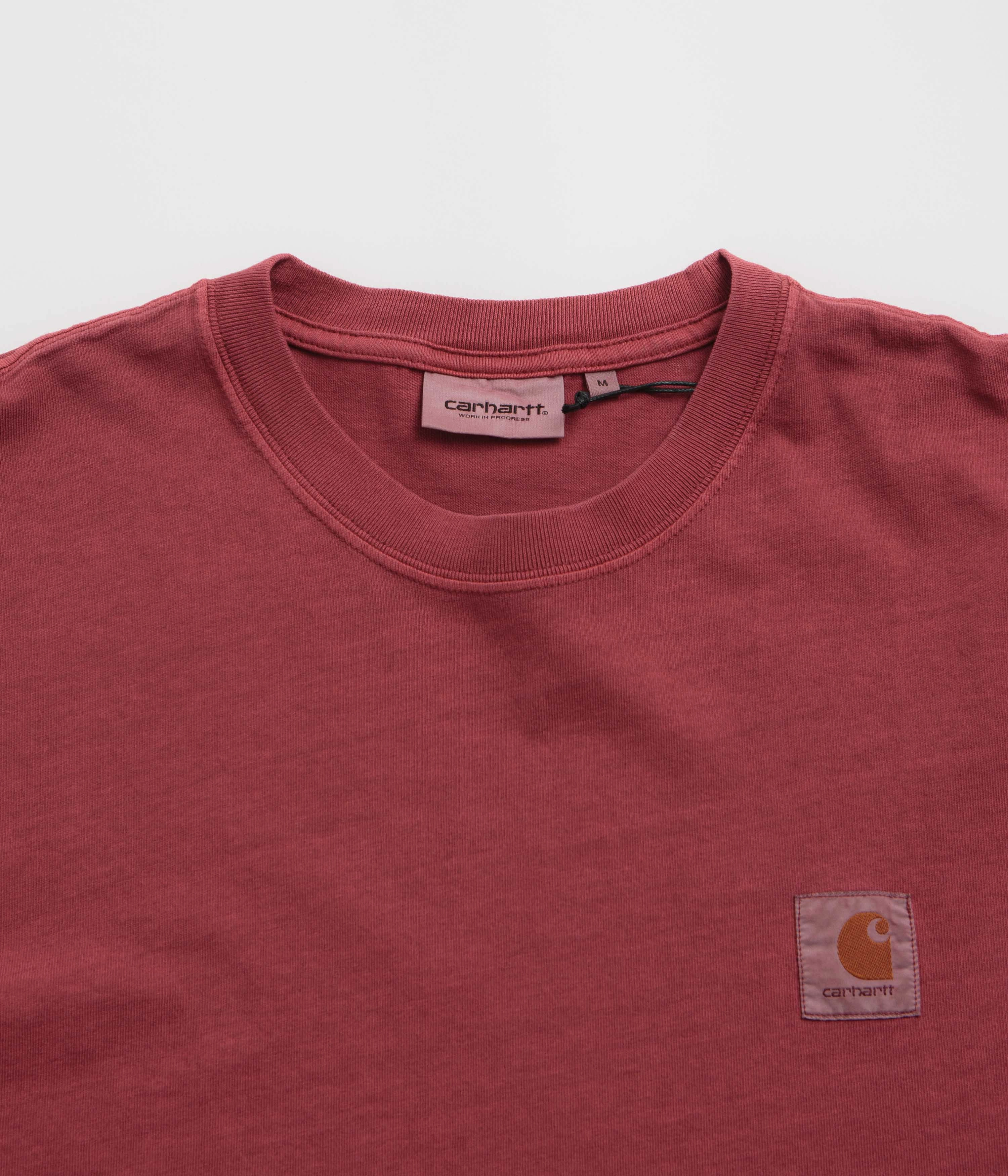 High Durability Weave Carhartt Vista Long Sleeve T-Shirt - Scarlet