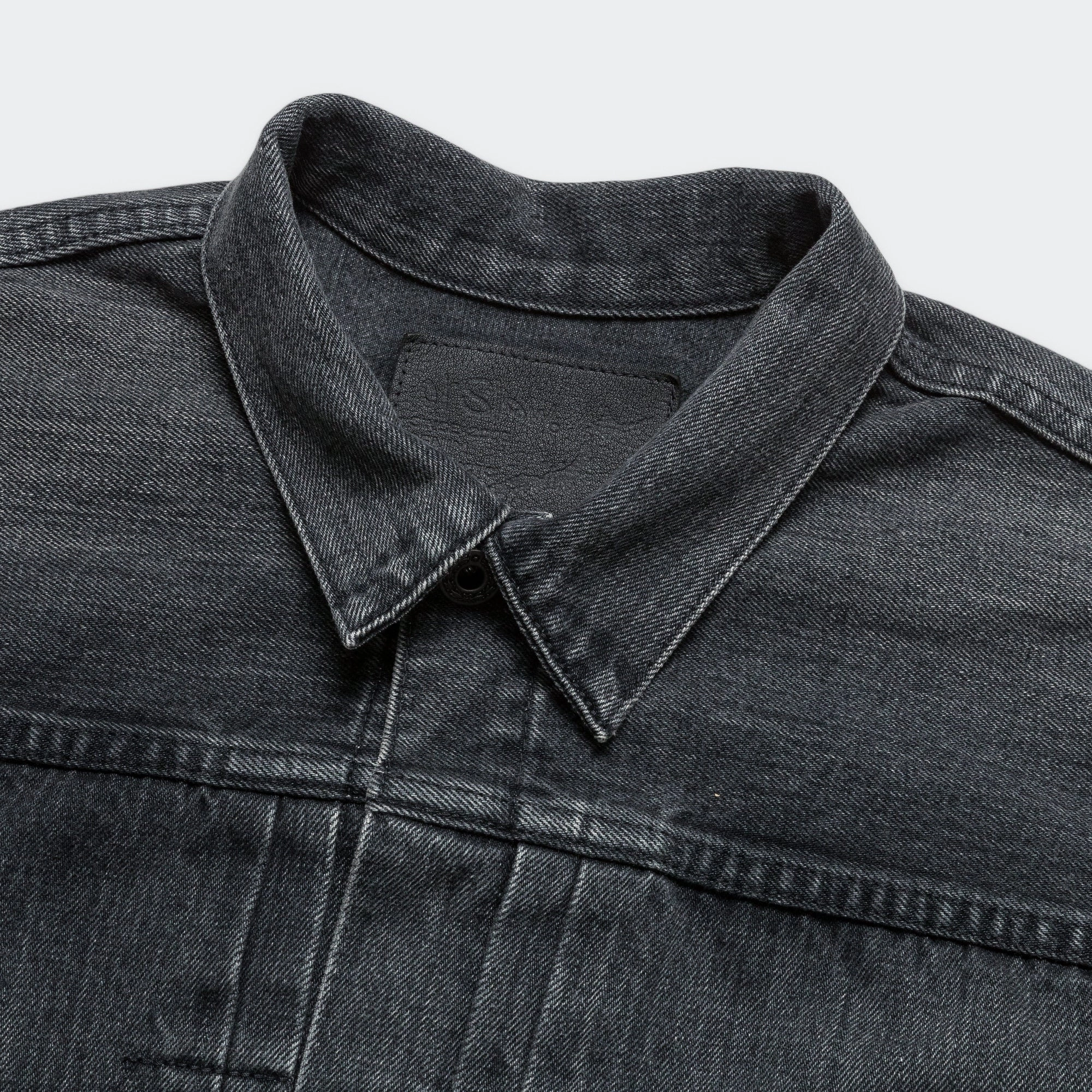 WWII Type1 Denim Jacket - Black Classic Casual Look