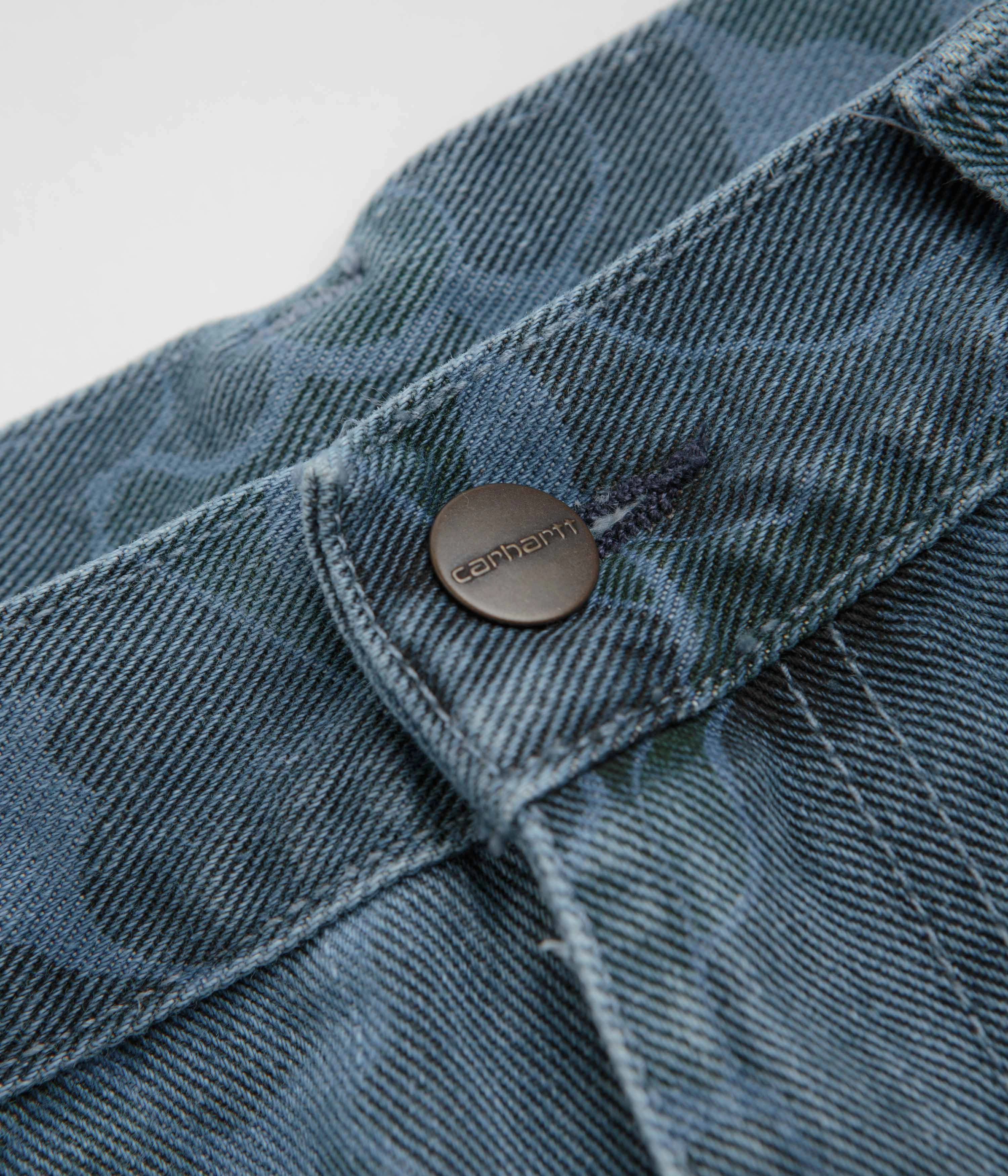 Carhartt Duck Landon Pants - Camo Duck / Blue Bleached Light Reflective Details