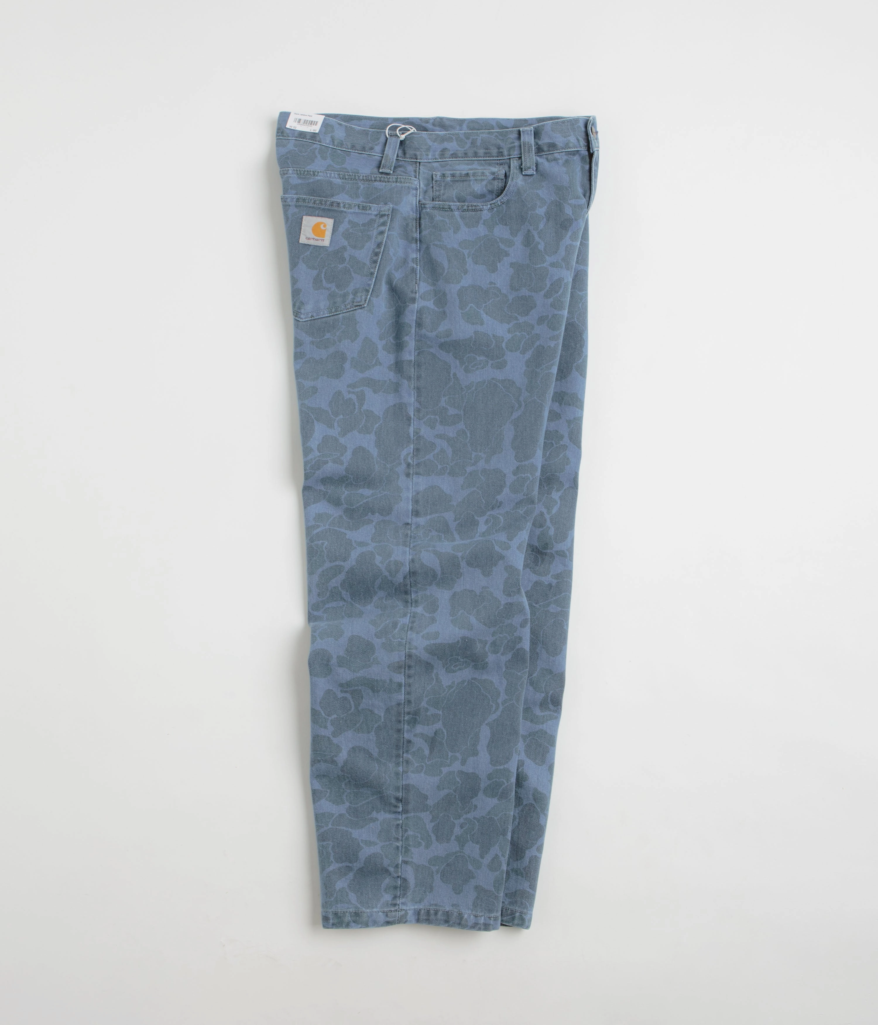 Carhartt Duck Landon Pants - Camo Duck / Blue Bleached Comfortable Movement Detachable belt