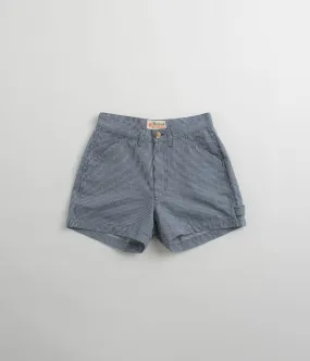 Mollusk Womens Painter Shorts - Railroad Stripe Midweight Texture