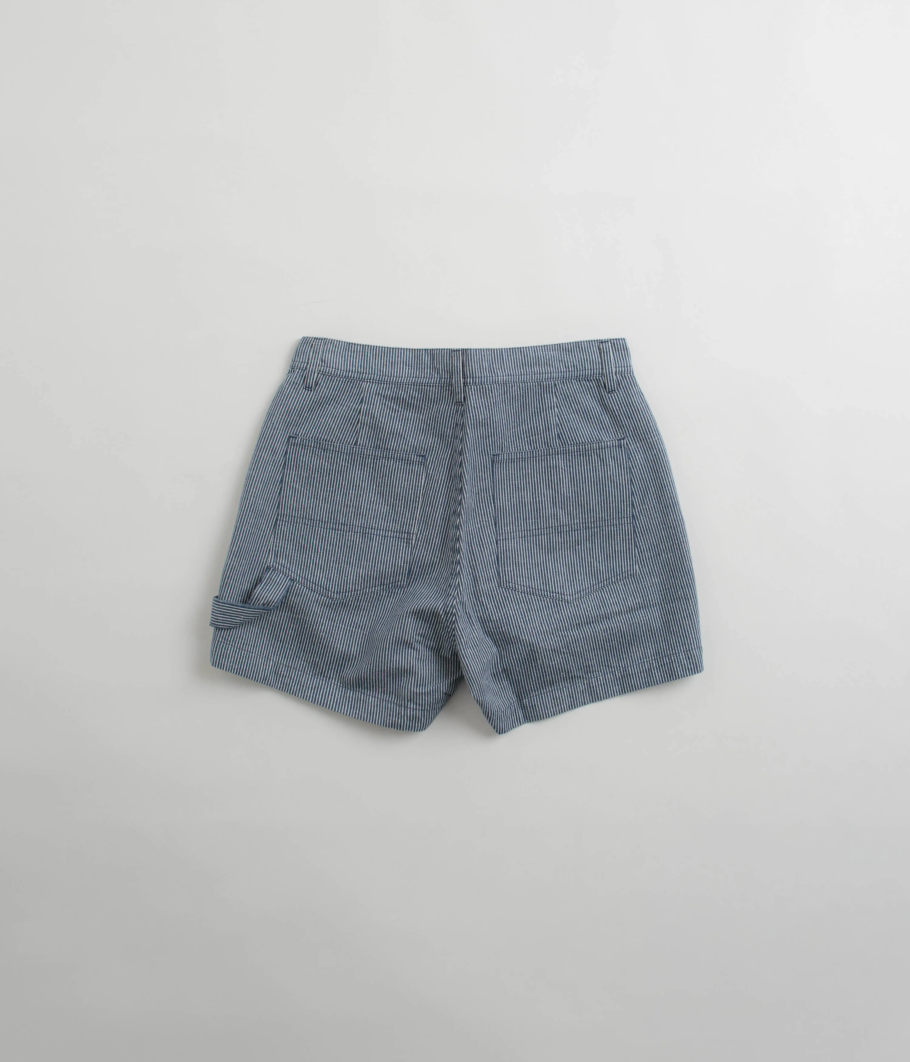 Mollusk Womens Painter Shorts - Railroad Stripe Durable Construction Fast Absorption Textile