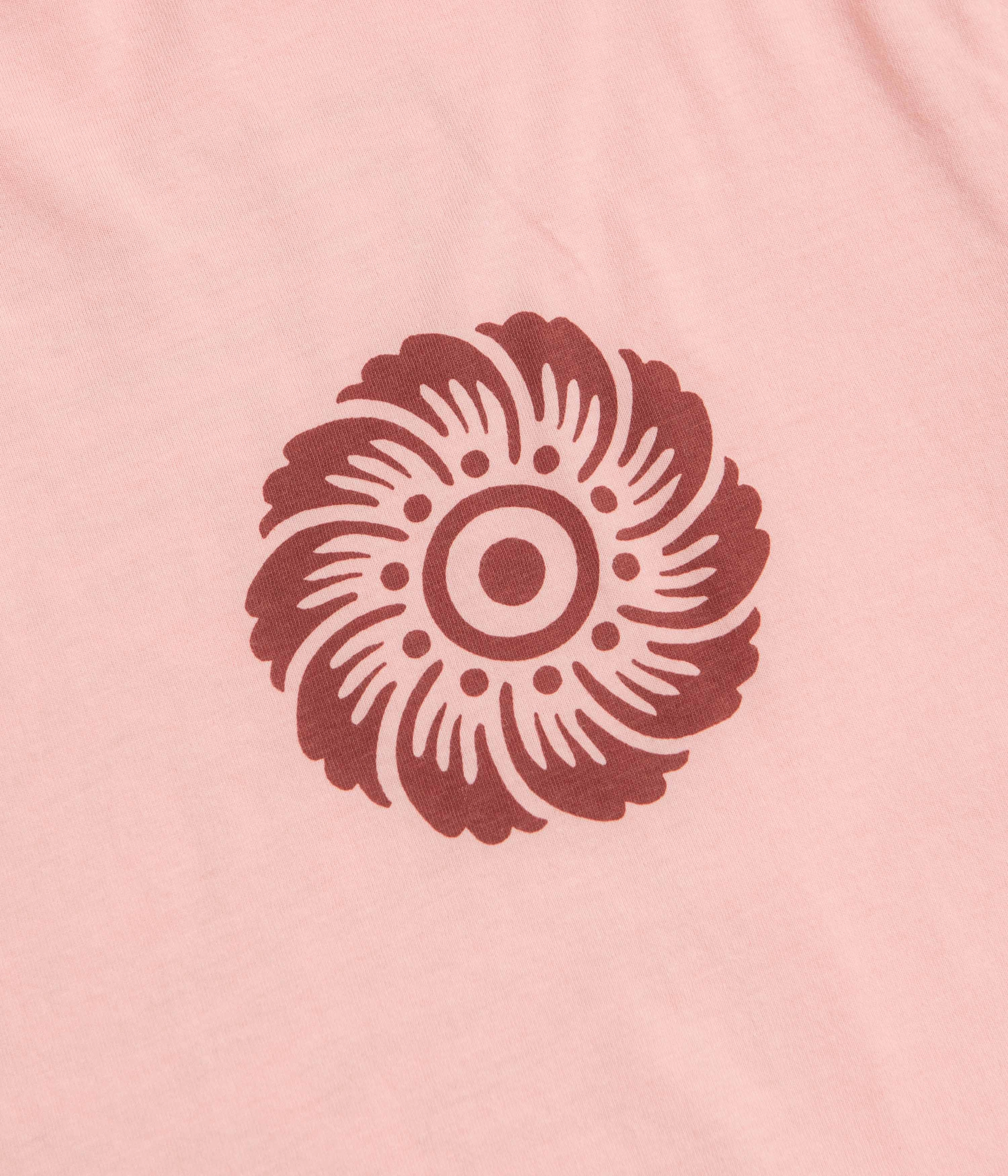 Slim Fit Cut sports activity Mollusk Bloom T-Shirt - Pink