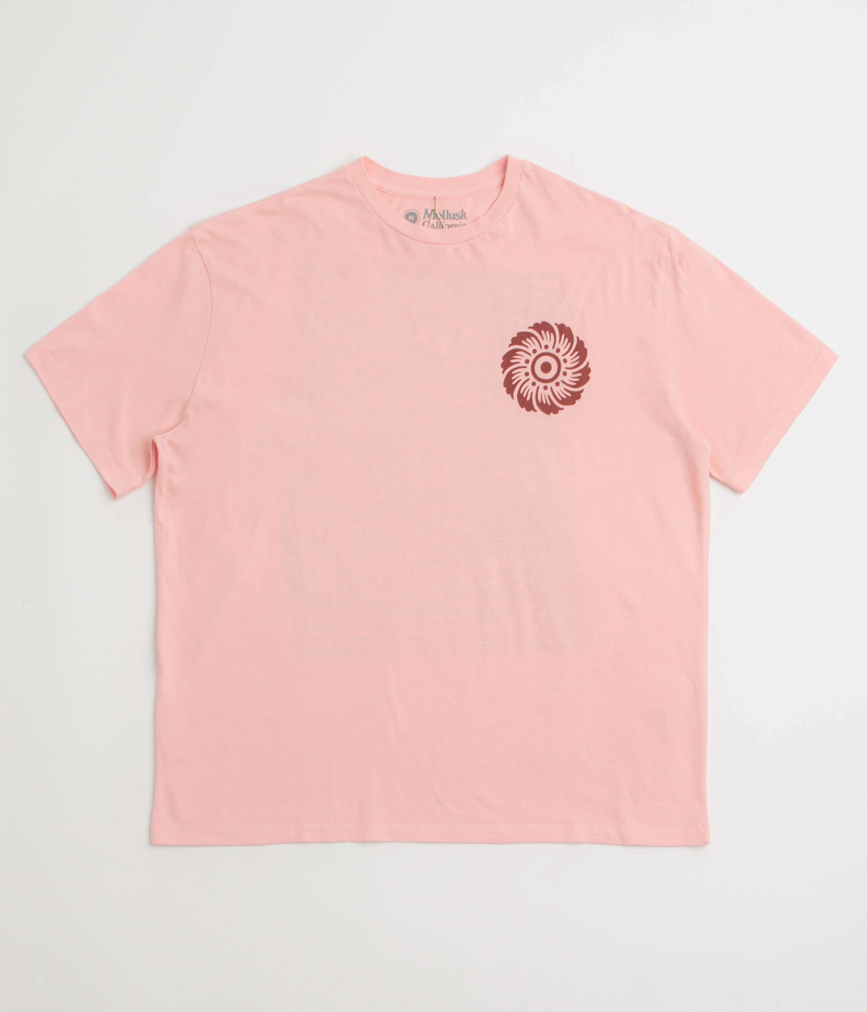 Chilly Comfort Wear Relaxed and Comfy Mollusk Bloom T-Shirt - Pink